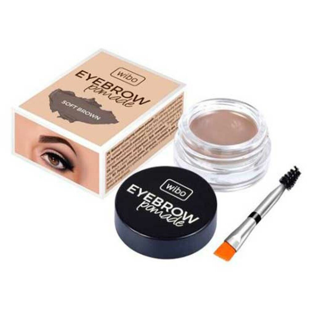 Wibo Wimpernpflege WIBO Augenbrauenpomade Wasserfeste Augenbrauenpomade 1 Soft Brown 6g