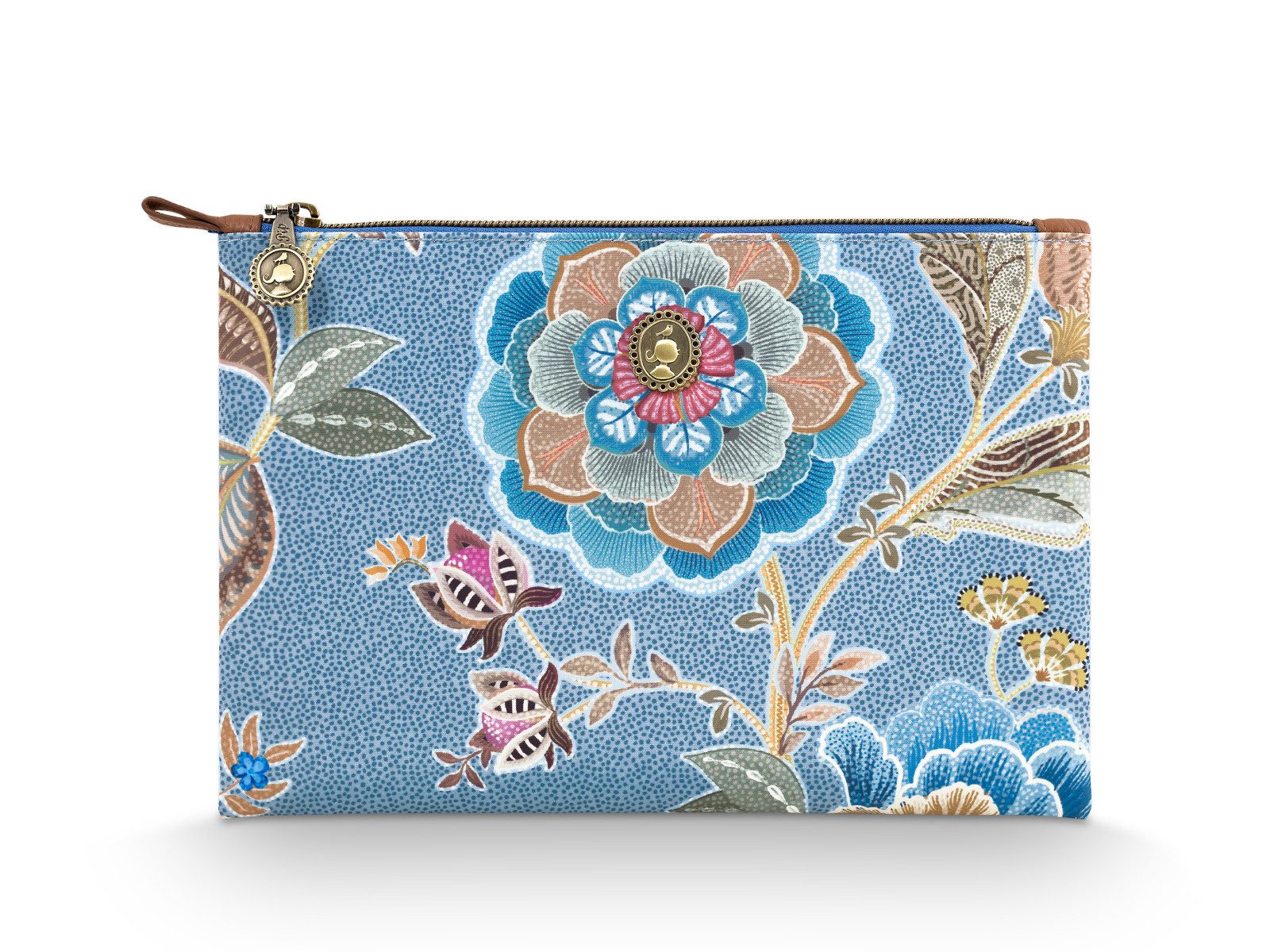 PiP Studio Сумки для туалетных принадлежностей Charly Kosmetiktasche flach medium Matata blau 24x1x15.5cm