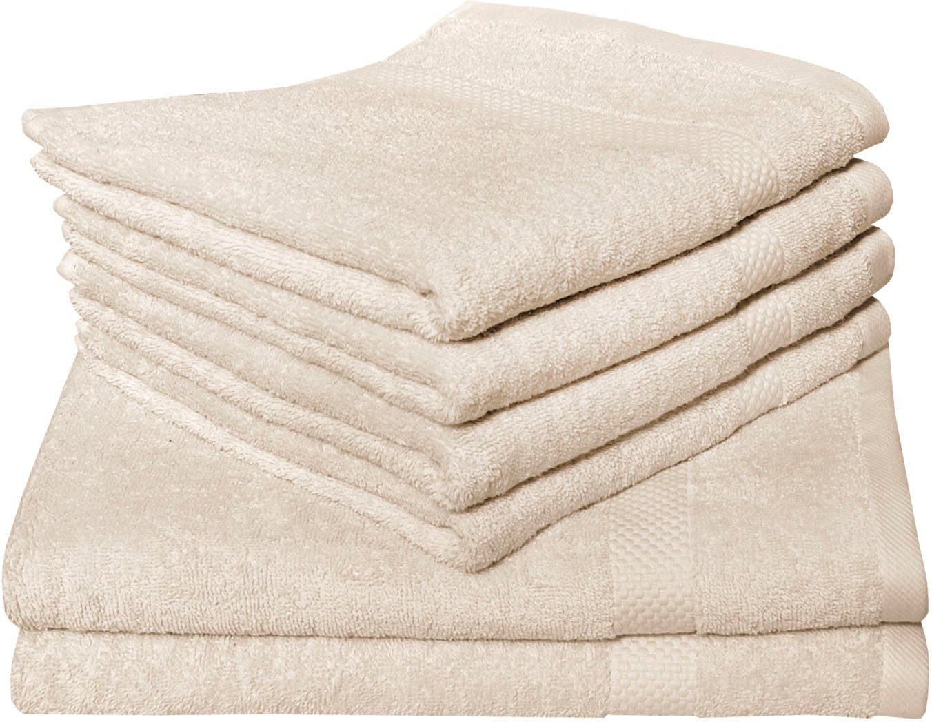 Dyckhoff Handtuch Set Planet, Frottier (Set, 6-St), 4 Handtücher (50x100cm), 2 Duschtücher (70x140cm)