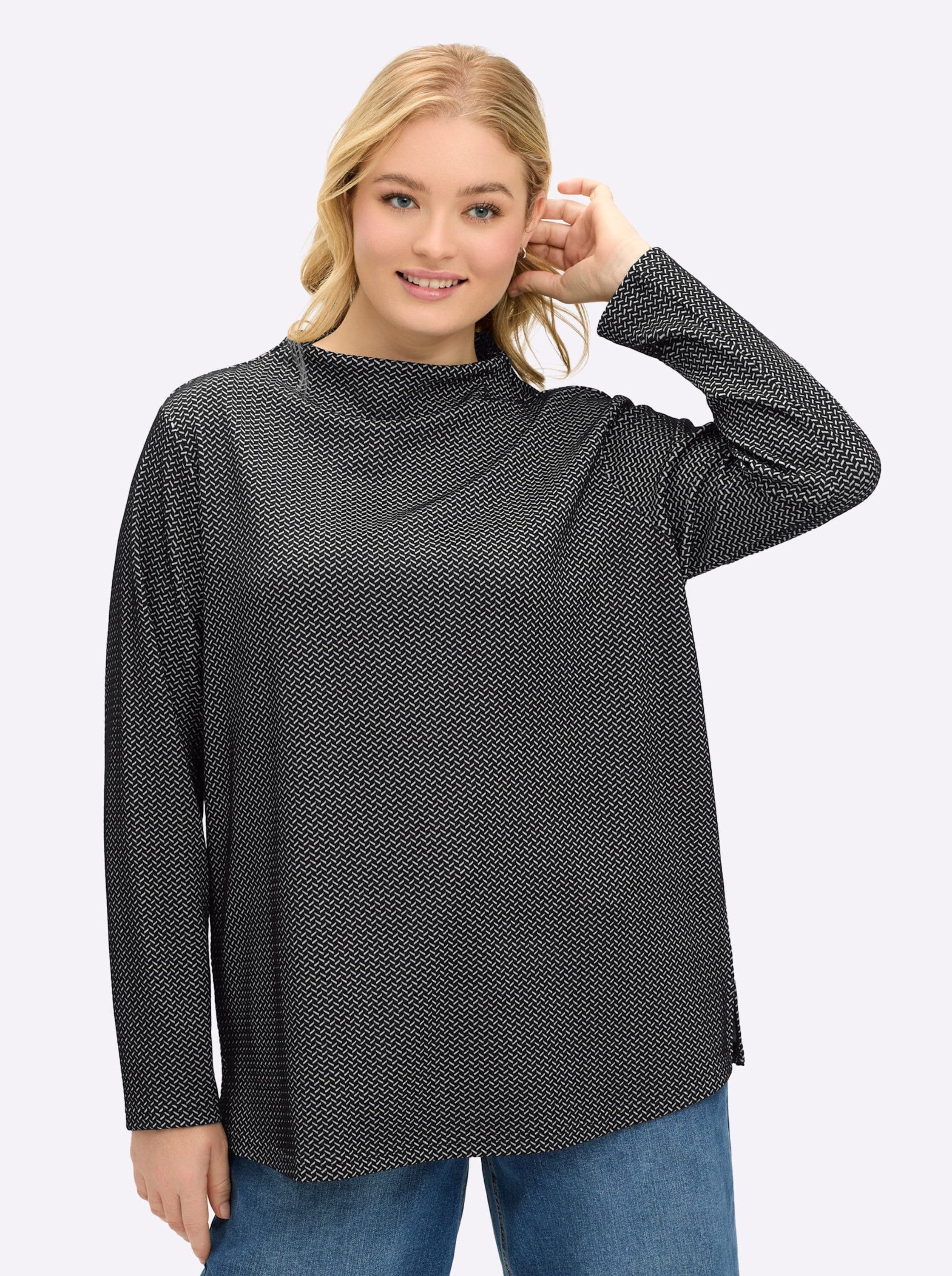 Sheego Sweater Sweatshirt Langarm