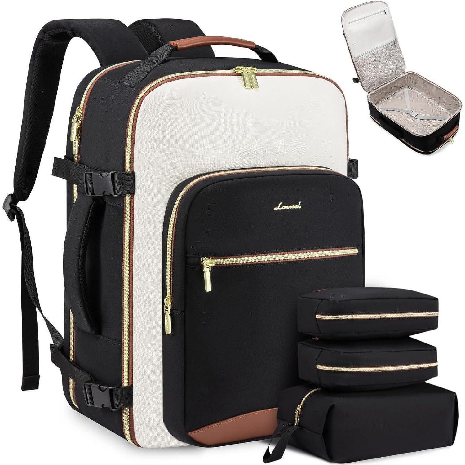 Reiserucksack Handgepäck Rucksack 50L Damen Herren Wasserdicht Laptop 17 Zoll Travel