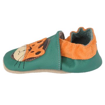 Beck "kleiner Tiger" mit Warmfutter- Krabbelschuh (warme, weiche, leichte, flexible Schuhe, für die allerersten Schritte) Seitliche Gummieinsätze für leichtes An- und Ausziehen, Rindsleder