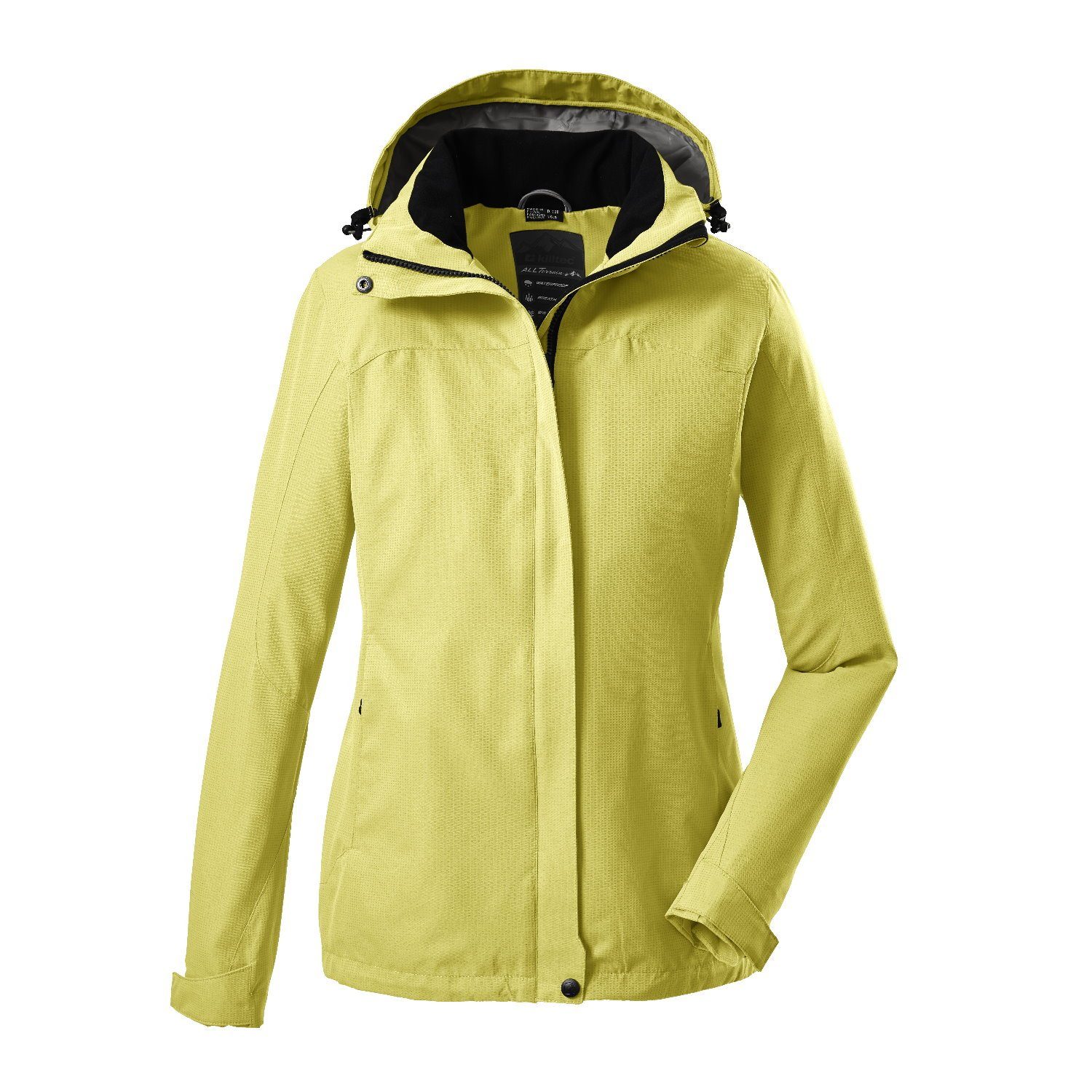 Killtec Softshelljacke Inkele KG Outdoorjacke Damen in Kurzgrößen Gelb