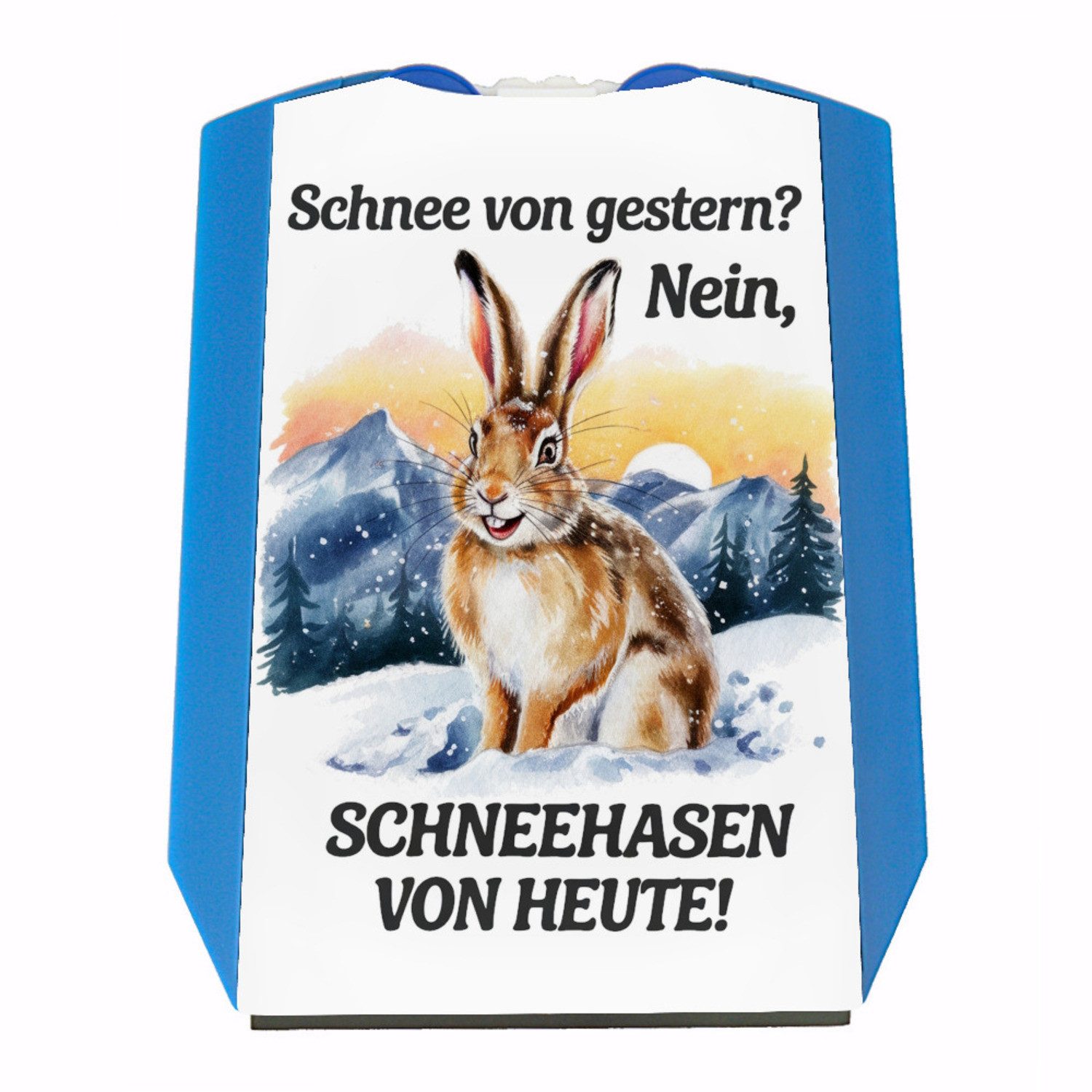 Parkscheibe Fröhlicher Schneehase Parkscheibe