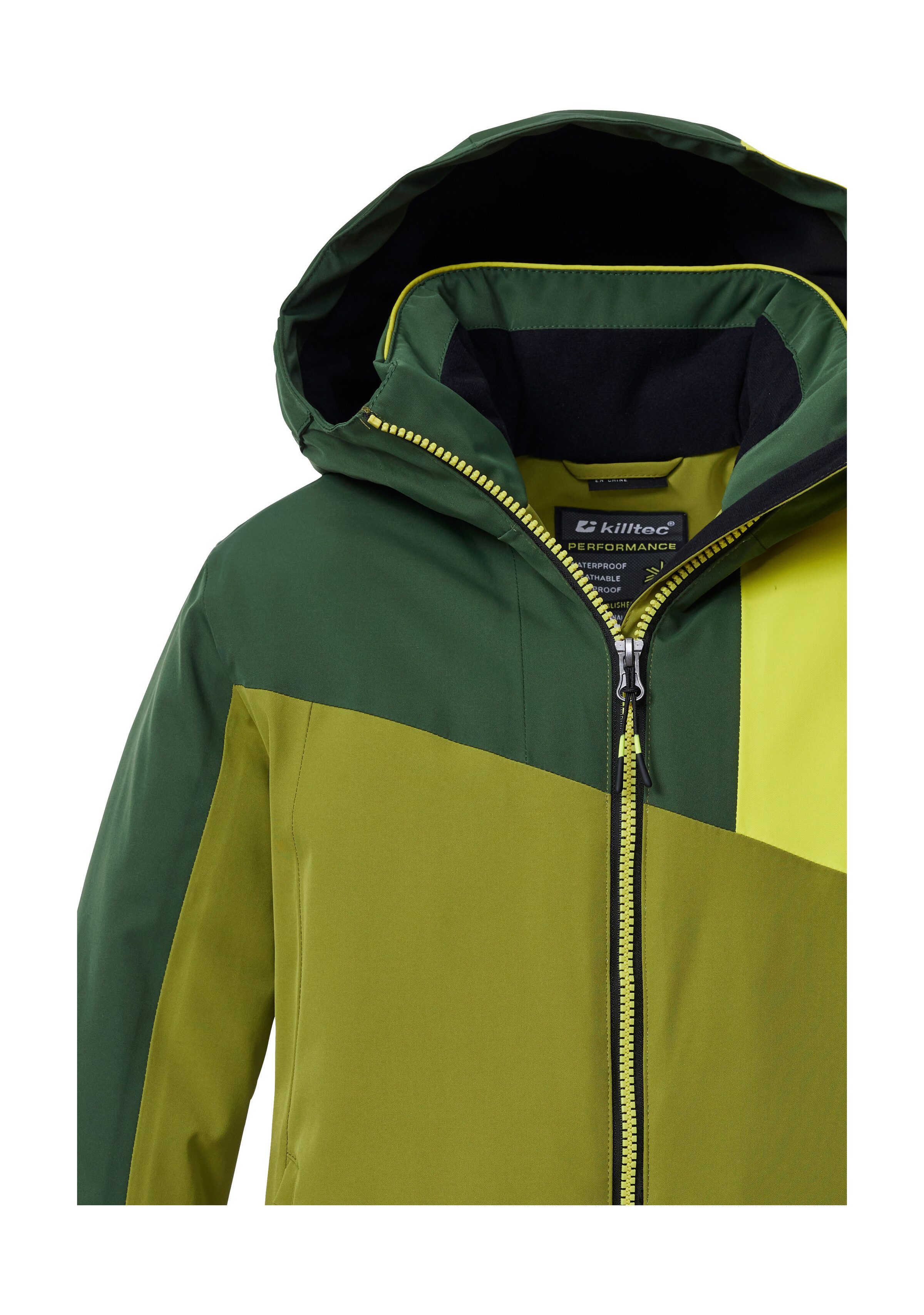 Killtec Skijacke KSW 192 BYS SKI JCKT Wind- und wasserdichte Kinder Skijacke mit verstellbarer Kapuze