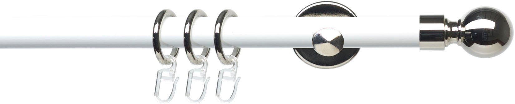 Liedeco Gardinenstangenhalter Auflageträger, Träger 1-läufig für 20 mm Stangen "Celebration", Vorhangstangen, Gardinenstangen, (1-St), Träger, Wandträger