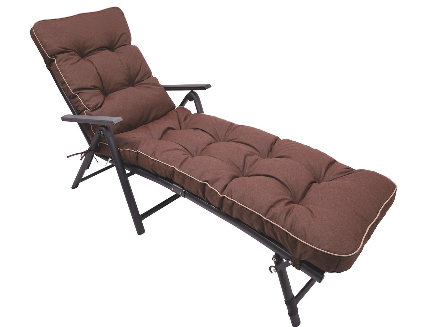 TexDeko Liegenauflage Ecolen Premium 190x60x8cm, Antirutsch-Boden, Polster für Gartenliege, UV-beständig, Wasserabweisend