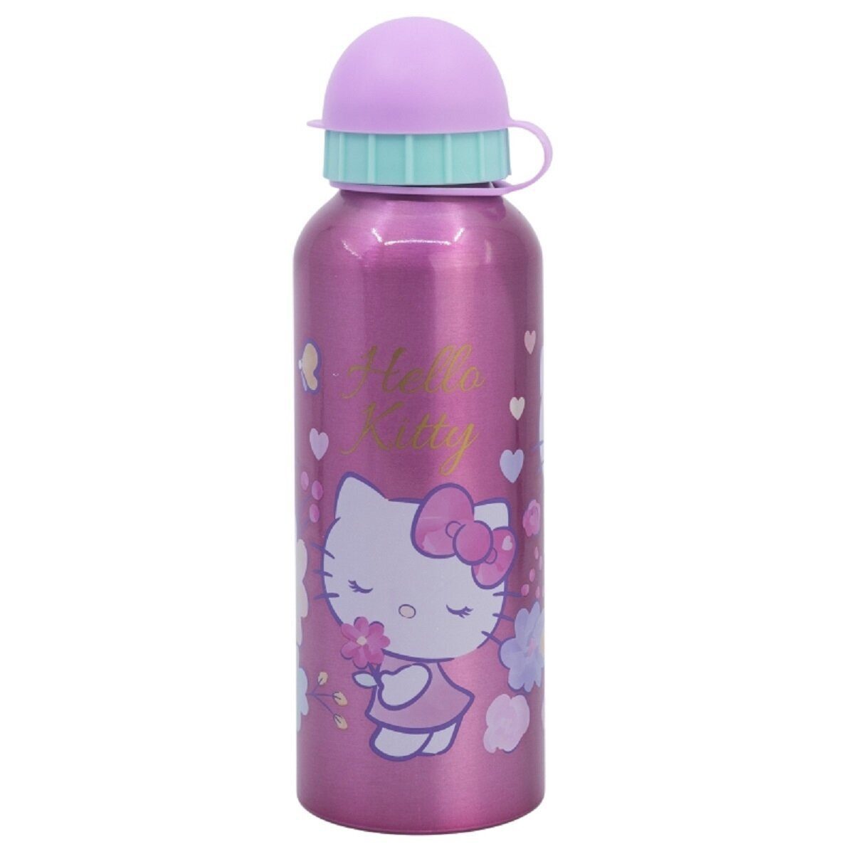 Hello Kitty Trinkflasche Hello Kitty Aluminium Trinkflasche 530ml Kinderflasche