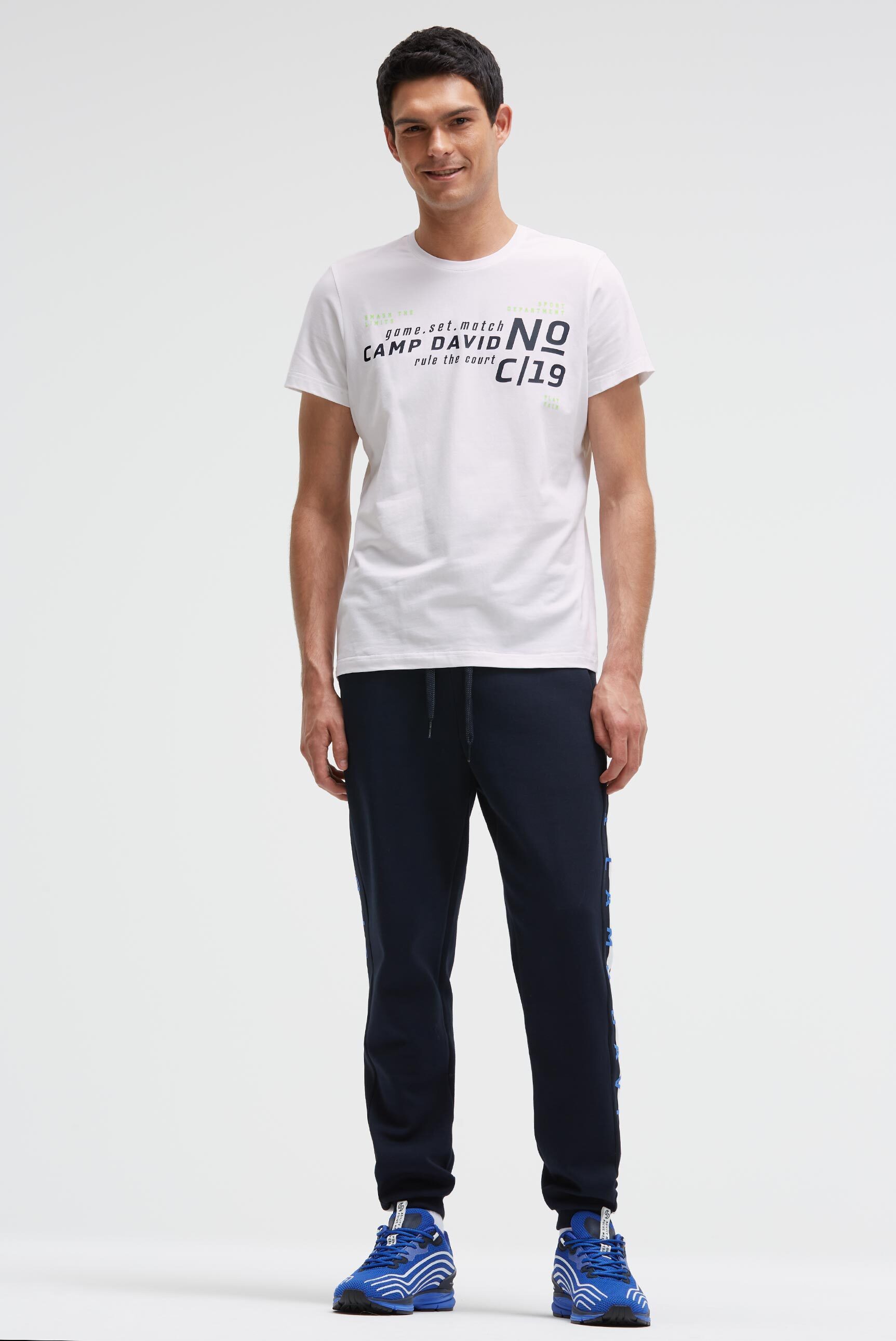 CAMP DAVID Rundhalsshirt mit reflektierenden Details