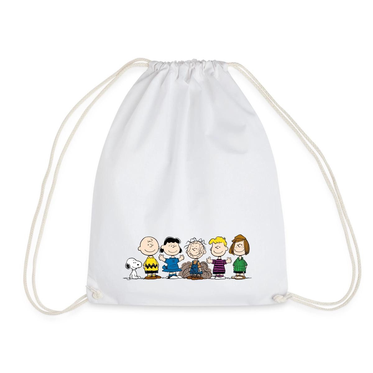 Spreadshirt Turnbeutel Peanuts Snoopy Und Seine Freunde Turnbeutel (1-tlg)