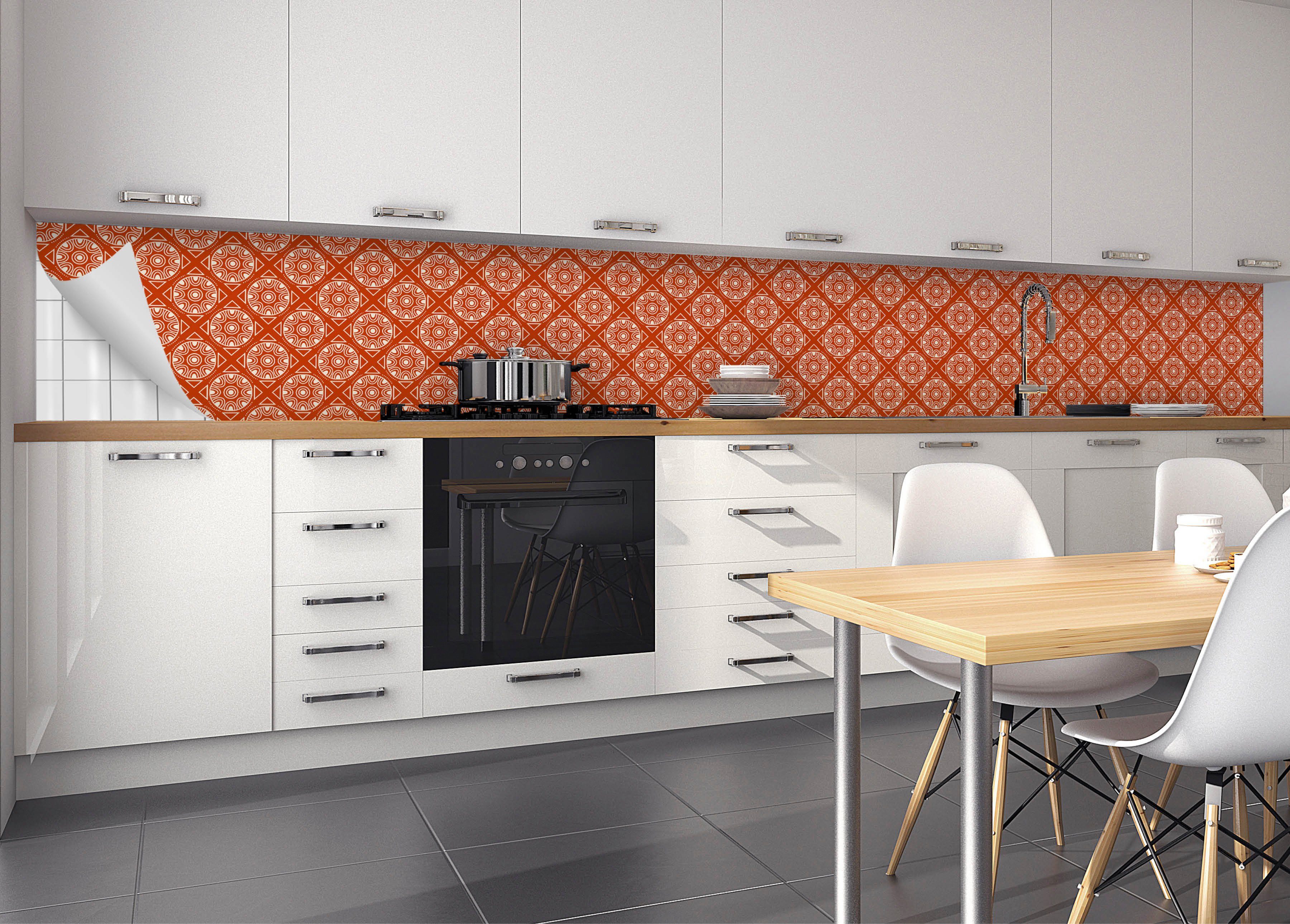 MySpotti Küchenrückwand »fixy Spanish Pattern«, selbstklebende und flexible Küchenrückwand-Folie-HomeTrends