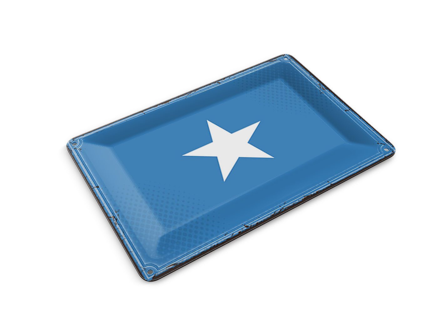 Femer GmbH Postkarte Flagge Somalias 14x10 cm Retro Flag of Somalia, unfrankiert