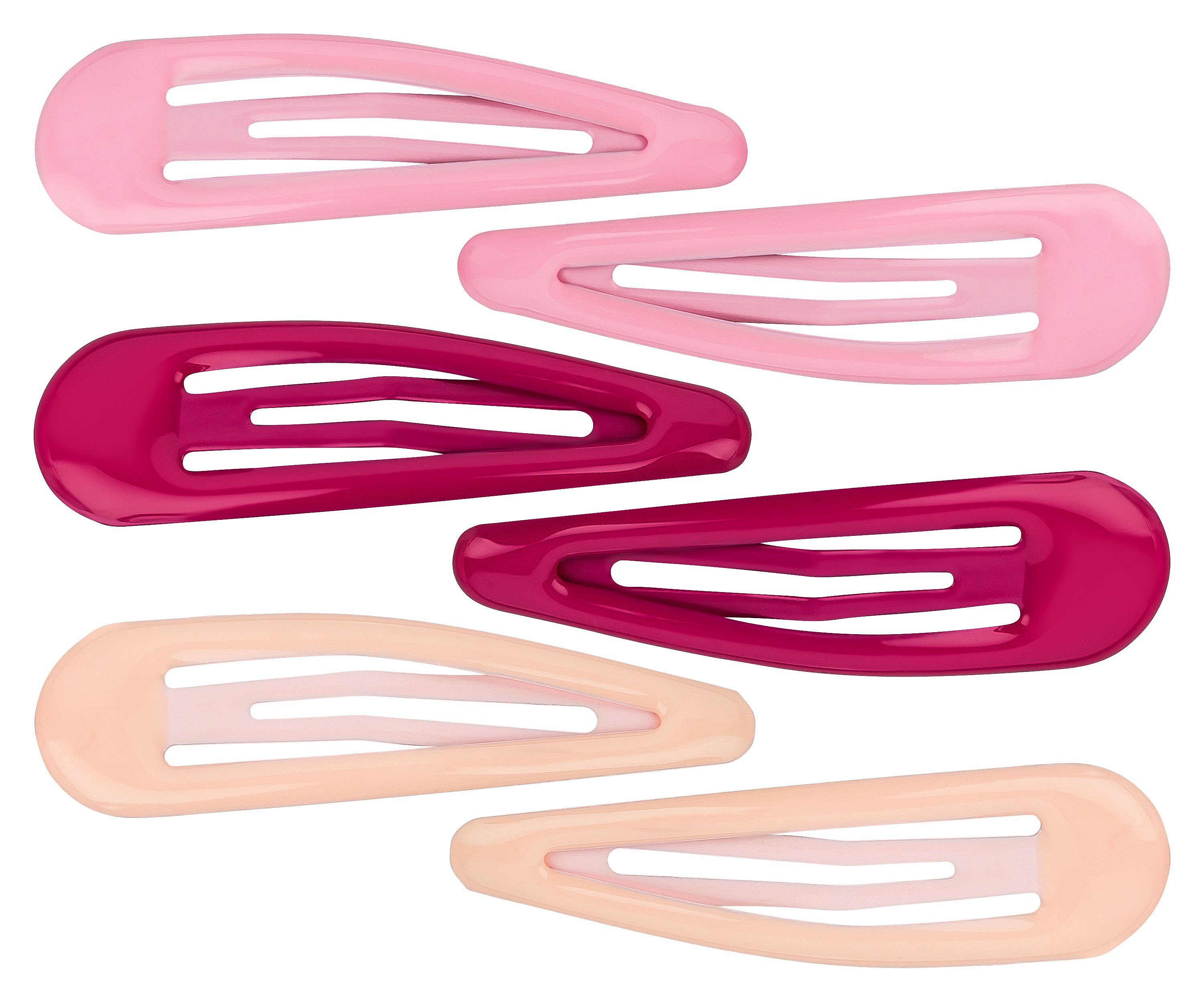 tanzmuster Haarspange Haarspangen Klick-Klack, 6er Set hellrosa, rosa, pink