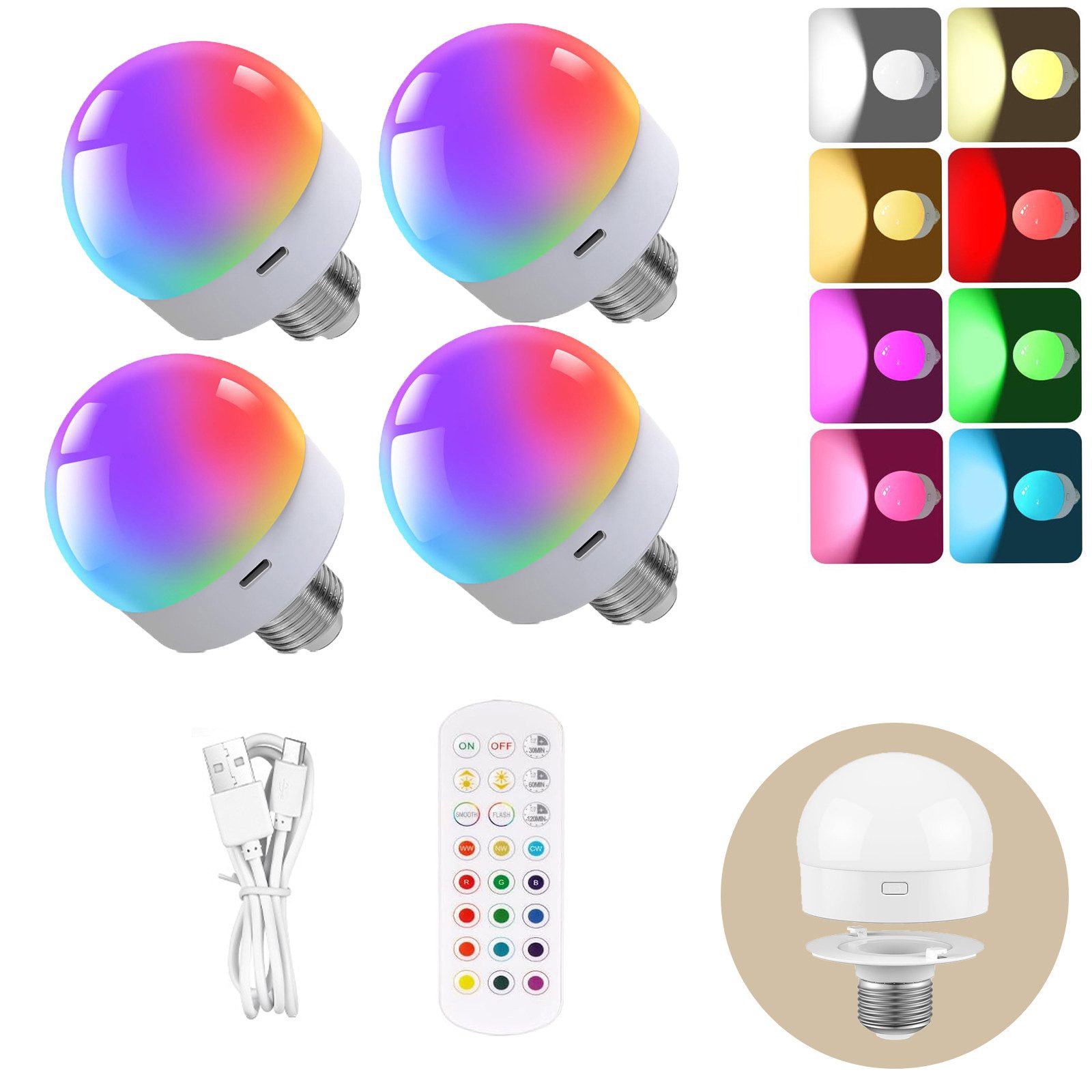 MUPOO LED Nachtlicht LED Glühbirne USB günstig online kaufen