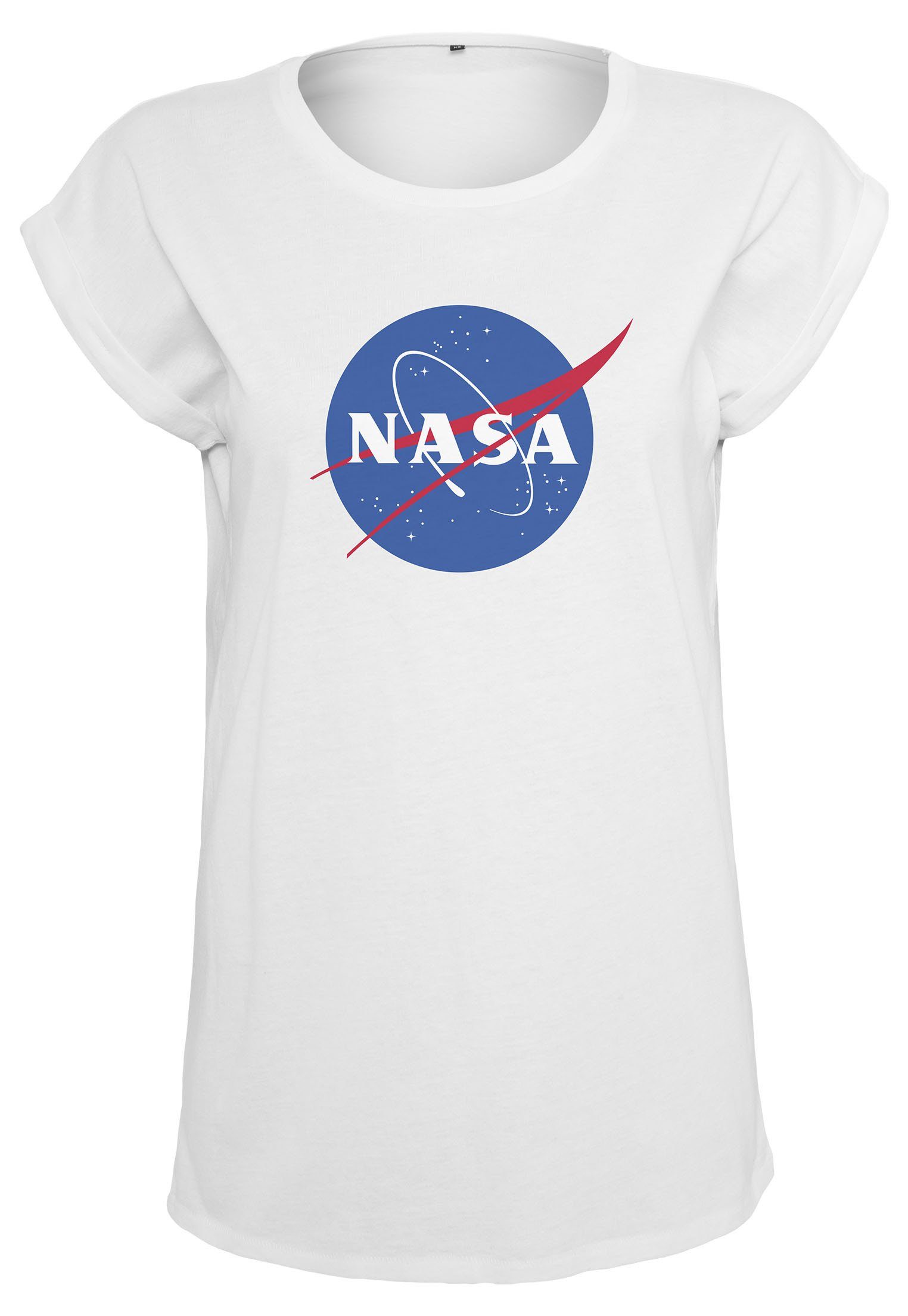 MisterTee T-Shirt Damen Tee white Ladies NASA (1-tlg) Insignia