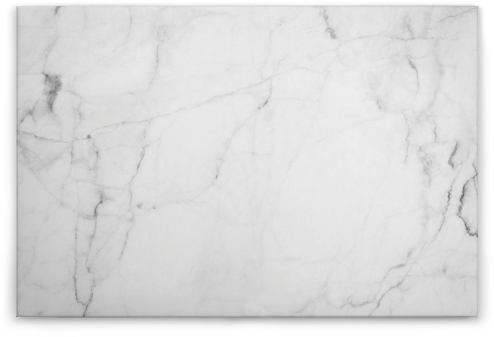 Leinwandbild Création (1 grau Marble, Marmor Marmor Keilrahmen White Marmoroptik A.S. St), weiß,