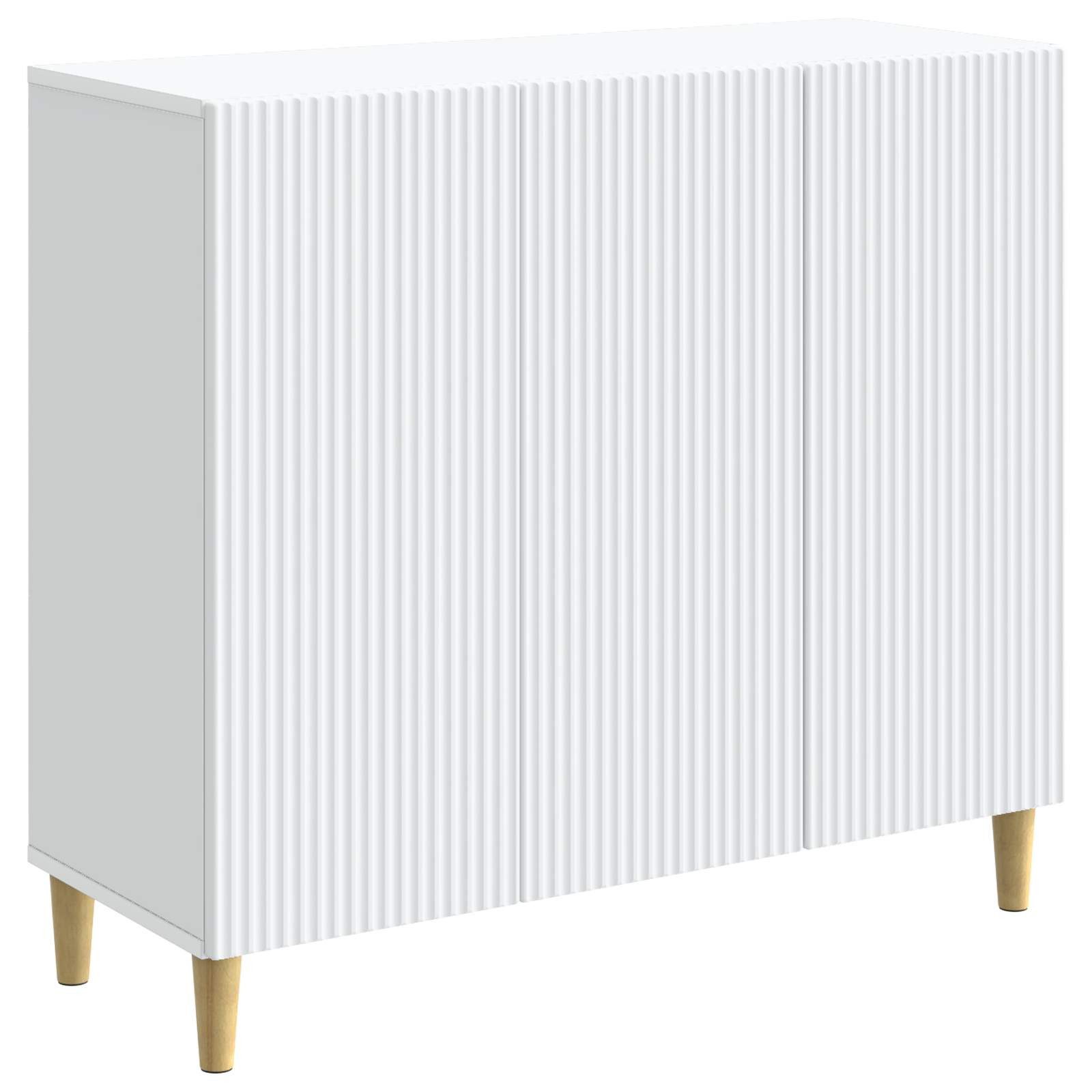vidaXL Sideboard Sideboard Weiß 89 x 34,5 x 80 cm Holzwerkstoff (1 St)