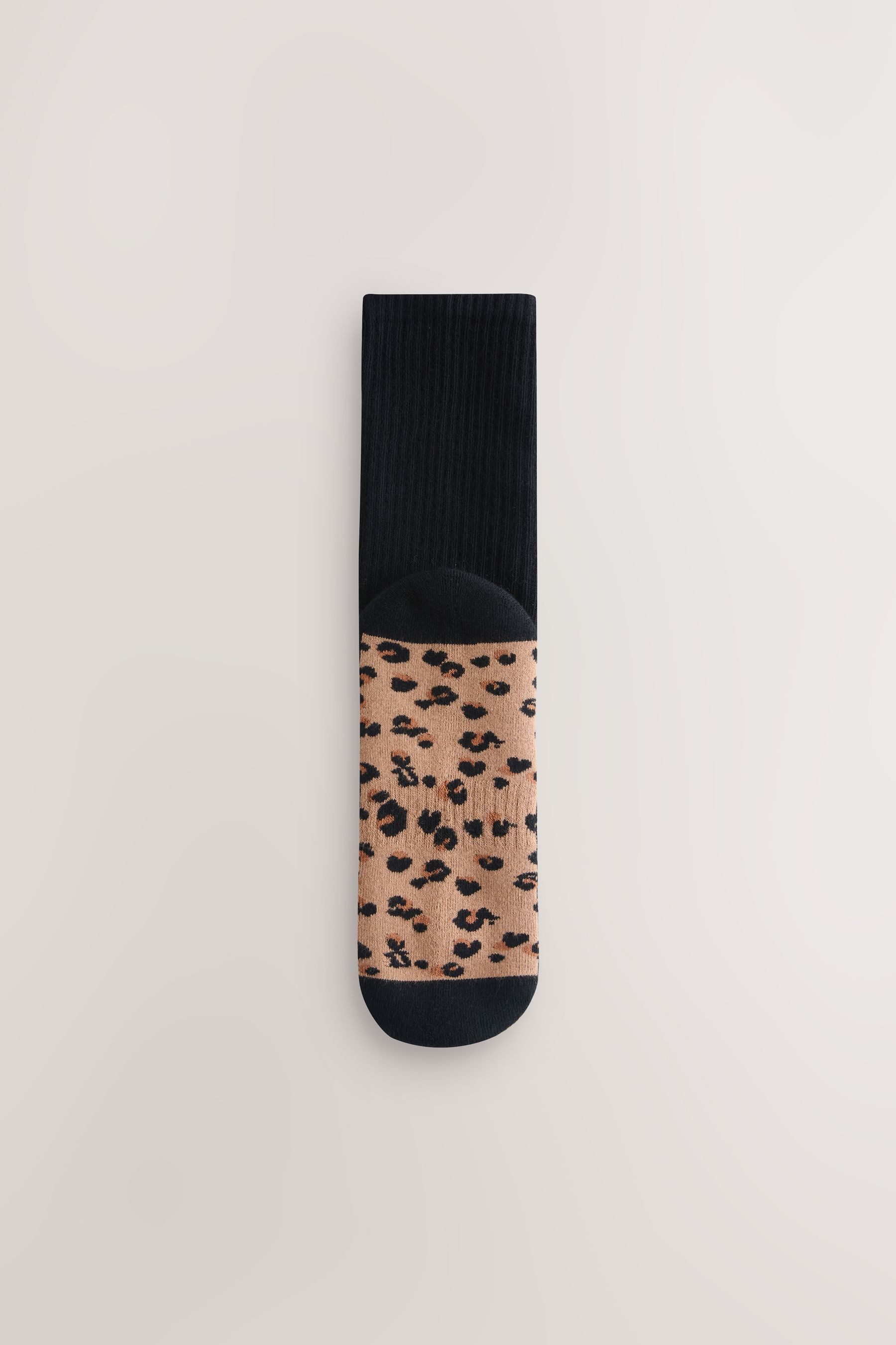 Next Kurzsocken Sportsocken mit Animalprint + Fußbett, 3er-Pack (1-Paar)