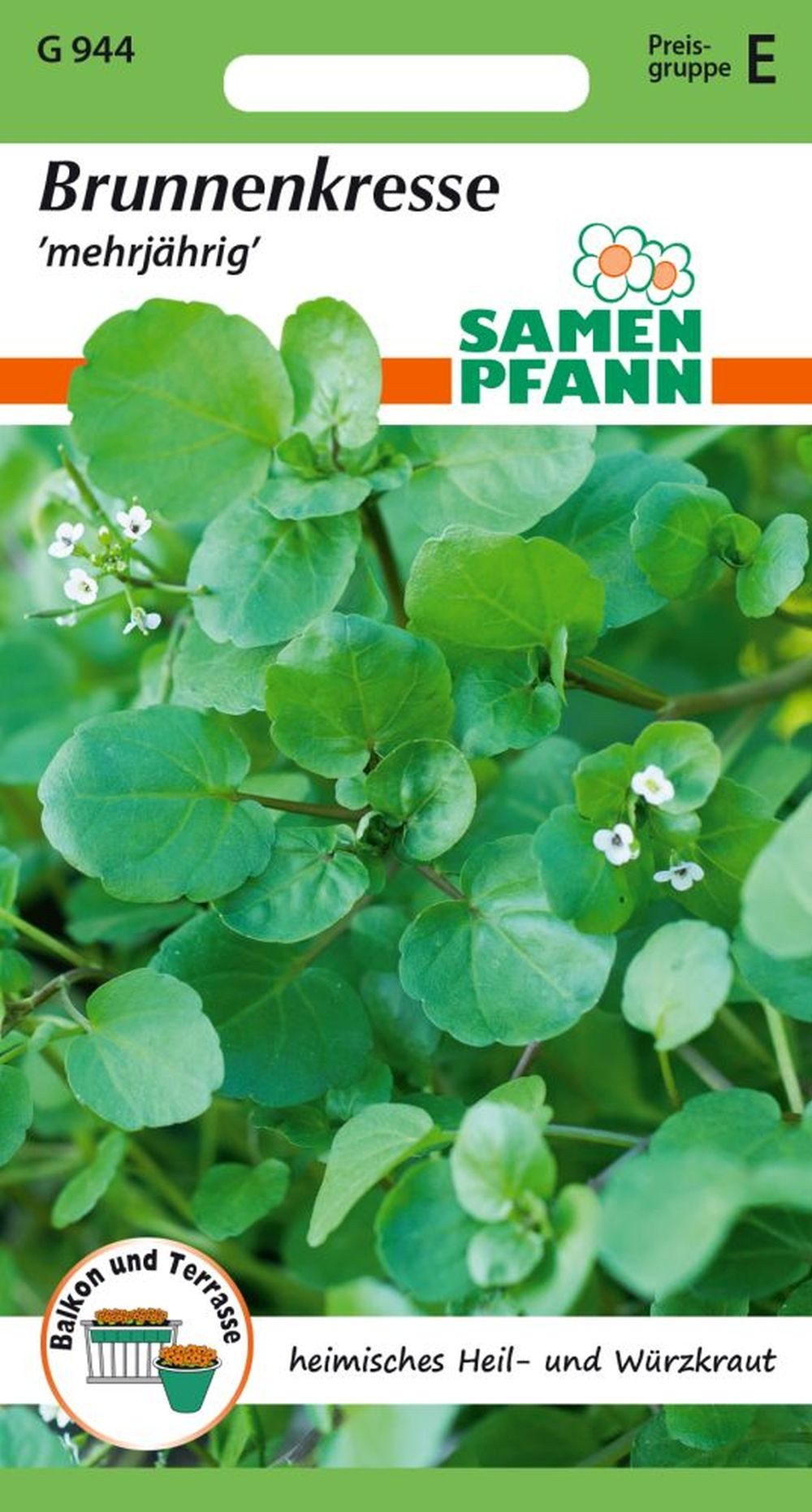 SAMEN PFANN Kräutersamen Brunnenkresse - Kräuter-Samen Gewürz Saatgut Samen günstig online kaufen