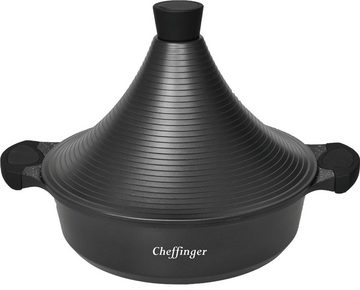 Cheffinger Dampfgartopf Aluguss Tajine Tagine Ø28cm Induktion Silikongriffe Gartopf Dampfgarer