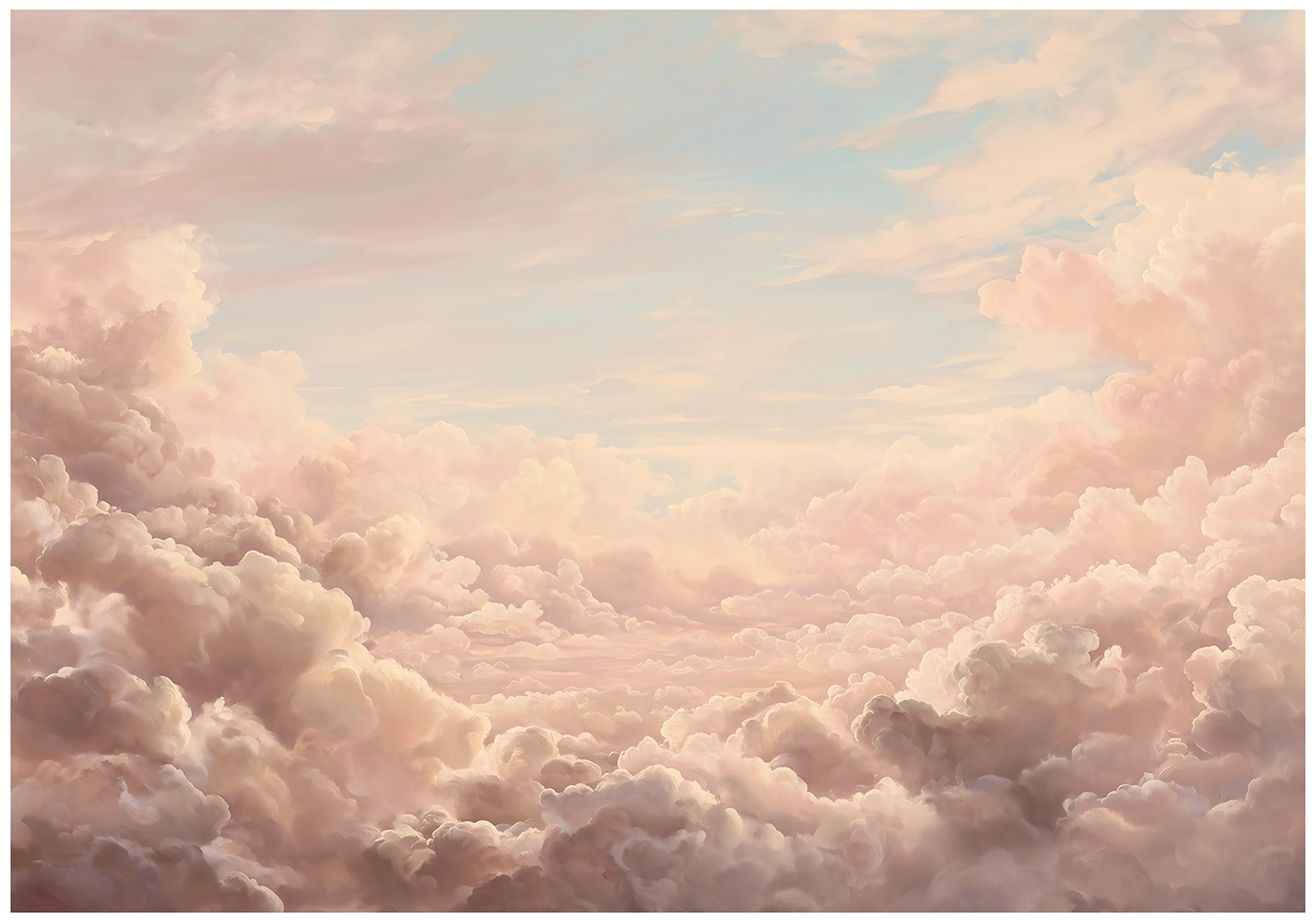 Wallarena Fototapete Wolken Himmel - Mehrfarbig - Modern - Vlies - Schlafzimmer, glatt, (8 St), 400x280cm