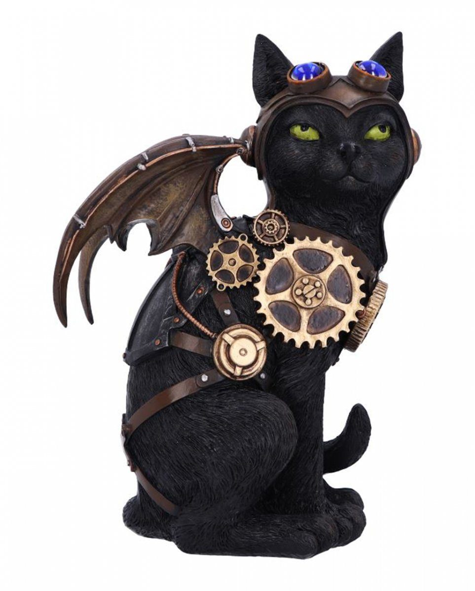 Horror-Shop Dekofigur Steampunk Katzen Figur Feline Flight 22,7 cm als G | Dekofiguren
