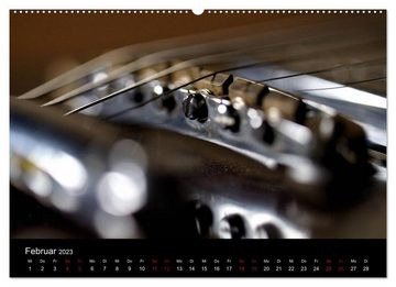 CALVENDO Wandkalender Feinheiten - Alte Gitarren im Detail (Premium, hochwertiger DIN A2 Wandkalender 2023, Kunstdruck in Hochglanz)