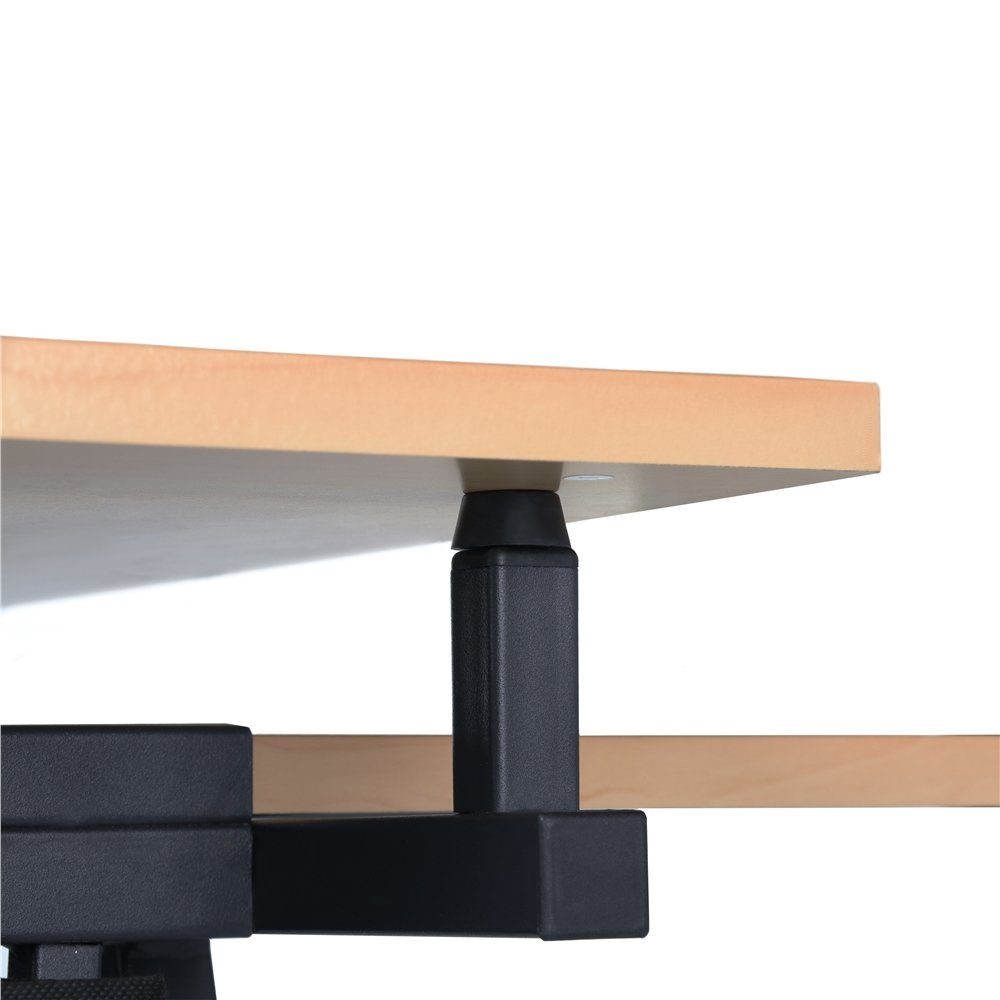 mit Tischplatte Architektentisch Yaheetech Verstellbarer Zeichentisch, holzfarbe