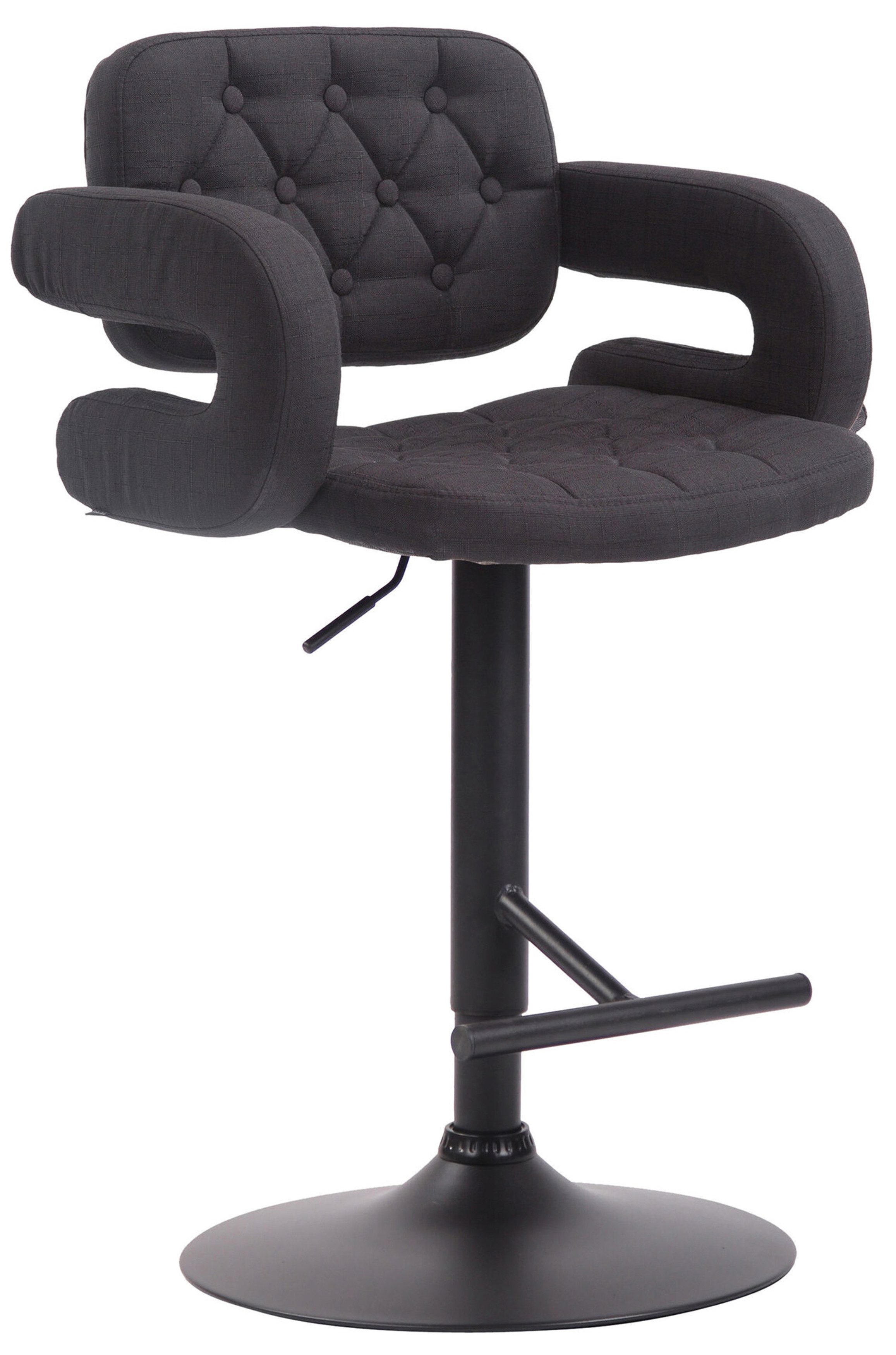 TPFLiving Barhocker Stoff (Barstuhl mit Rückenlehne günstig online kaufen