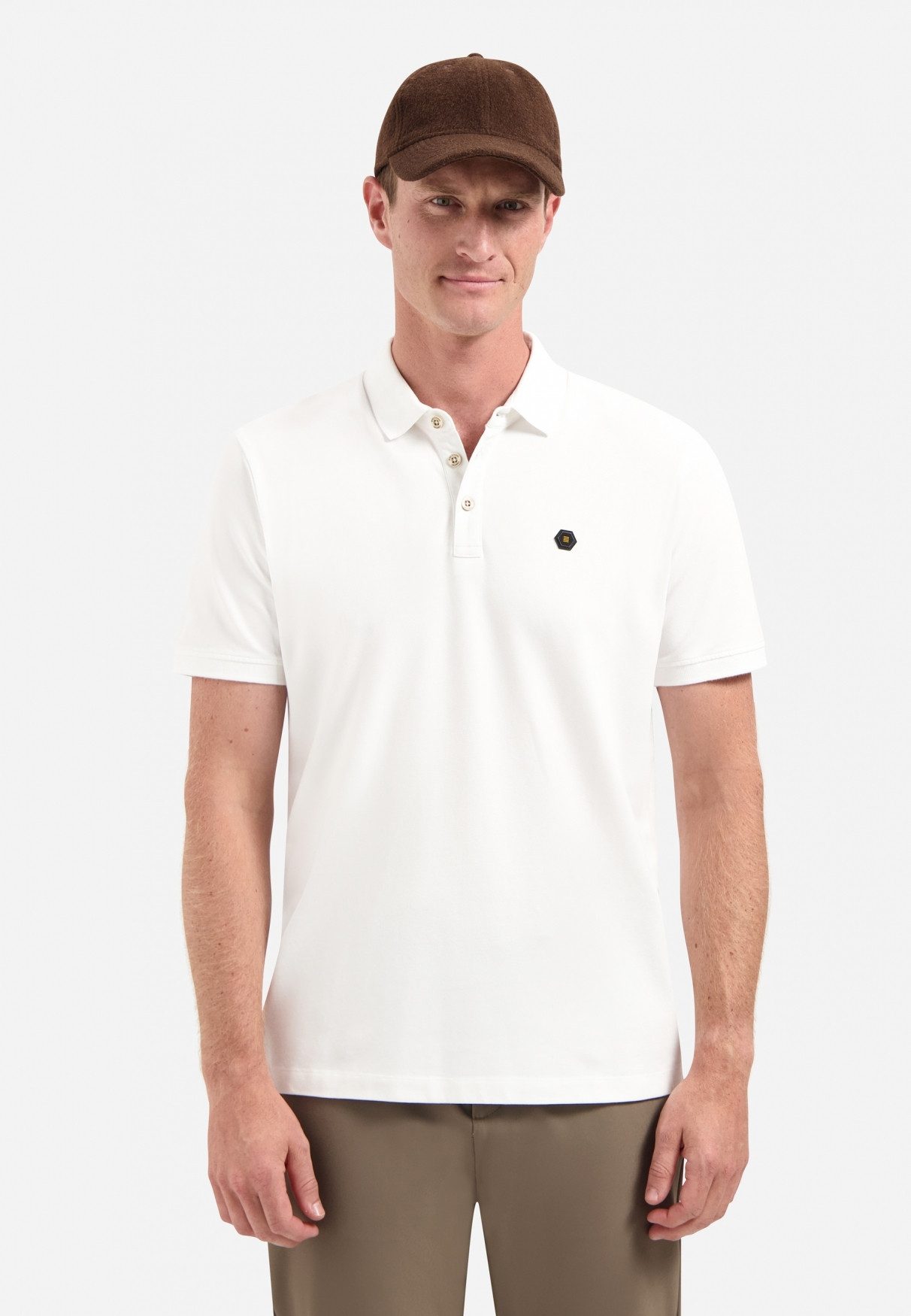 NO EXCESS Poloshirt Polo Pique Garment Dyed