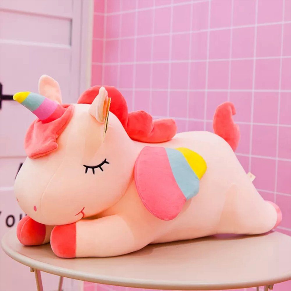 Tinisu Kuscheltier Einhorn Kuscheltier - 30 cm süßes Plüschtier schlafendes günstig online kaufen