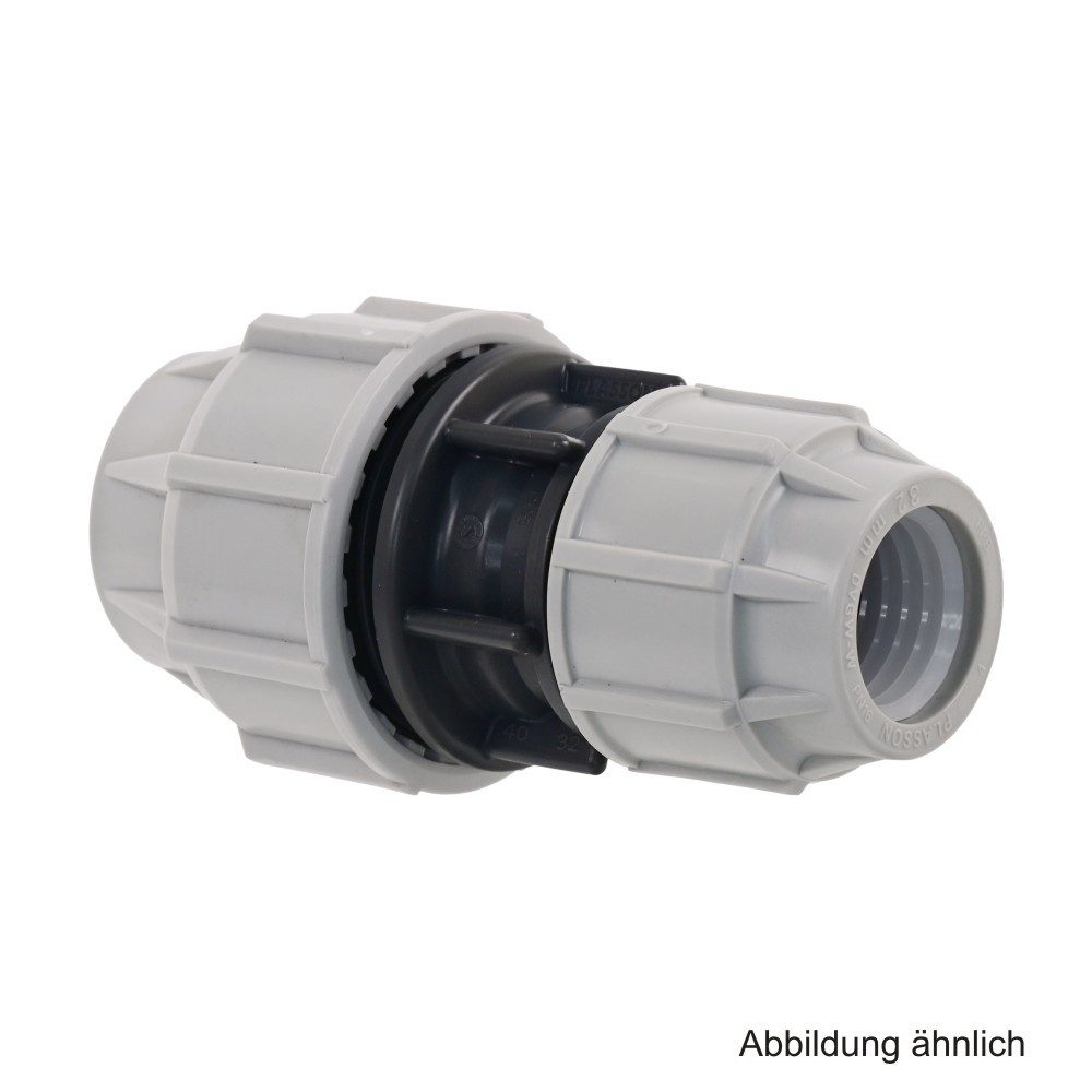 Plasson Wasserrohr Plasson Serie 18, Kupplung reduziert, 50-40 mm