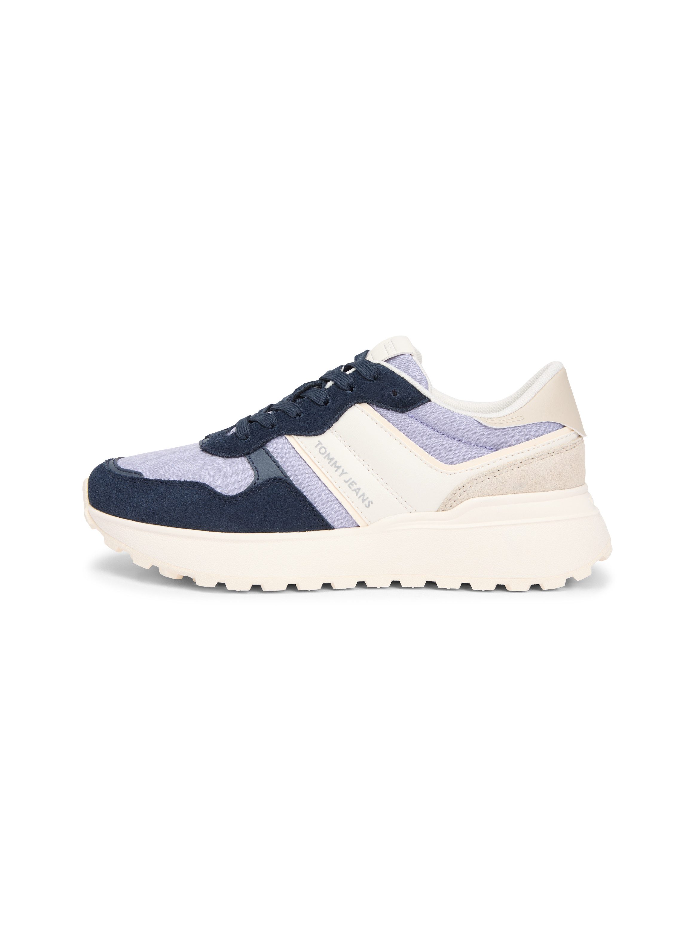 Tommy Jeans TJW CLEATED RUNNER SUEDE MIX Keilsneaker, Freizeitschuh, Halbschuh, Schnürschuh mit Logoschriftzügen – Bild 5 von 5