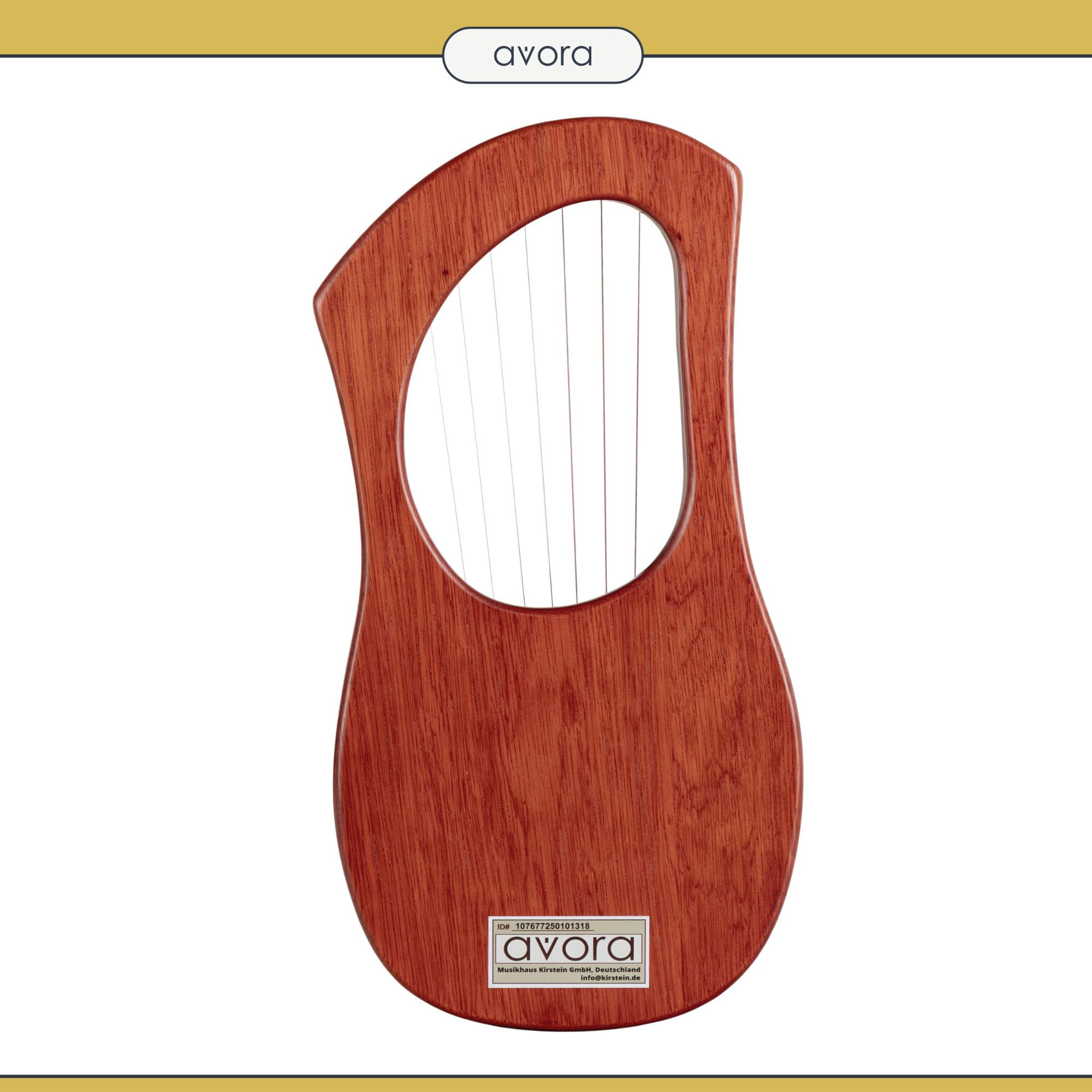 avora Konzertgitarre Avora Lyra-Harfe, Inkl. Tasche und Stimmschlüssel, 7 pentatonisch gestimmte Stahlsaiten, d-e-g-a-h-d'-e'