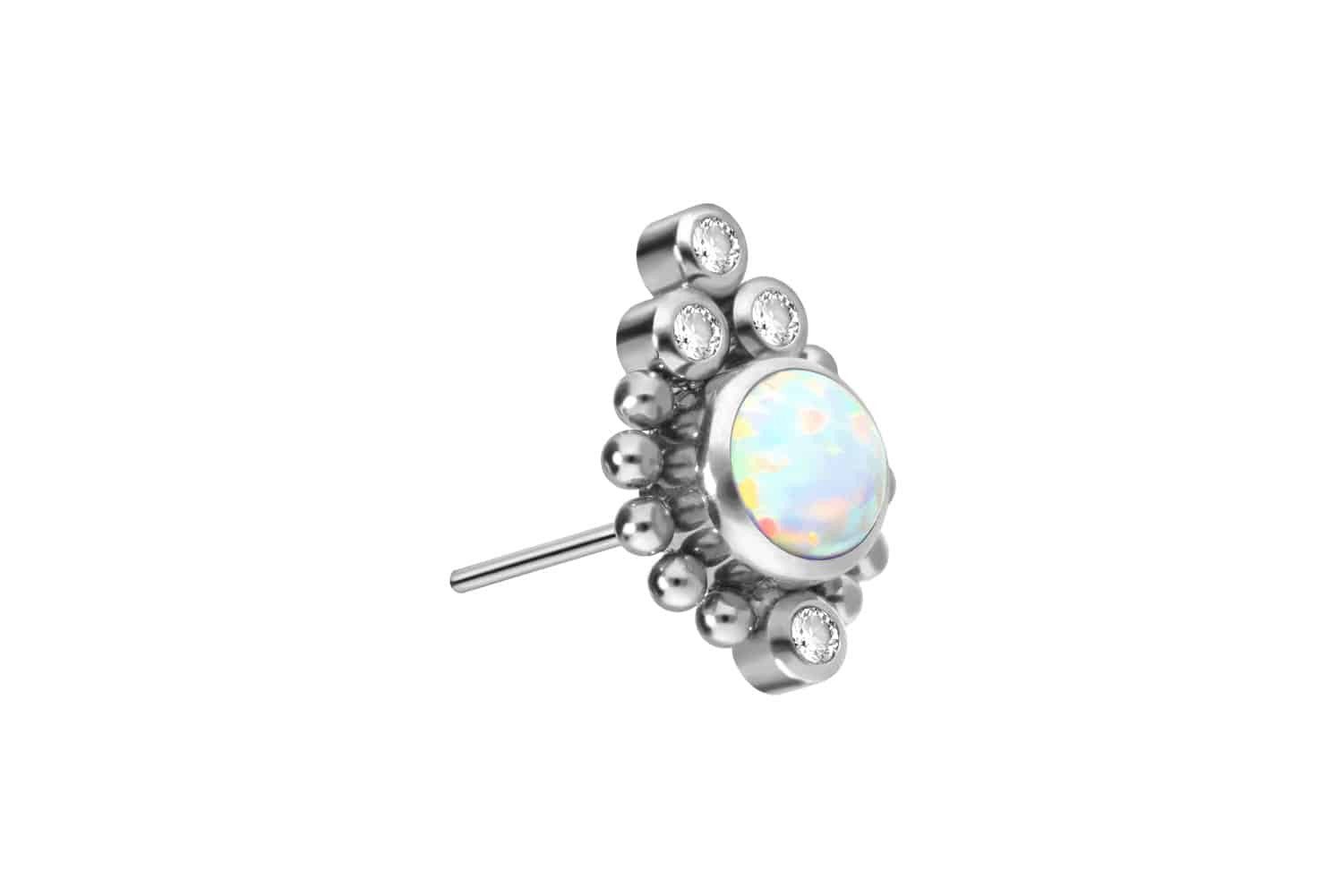 PIERCINGLINE Piercing-Set Titan Aufsatz mit Push günstig online kaufen