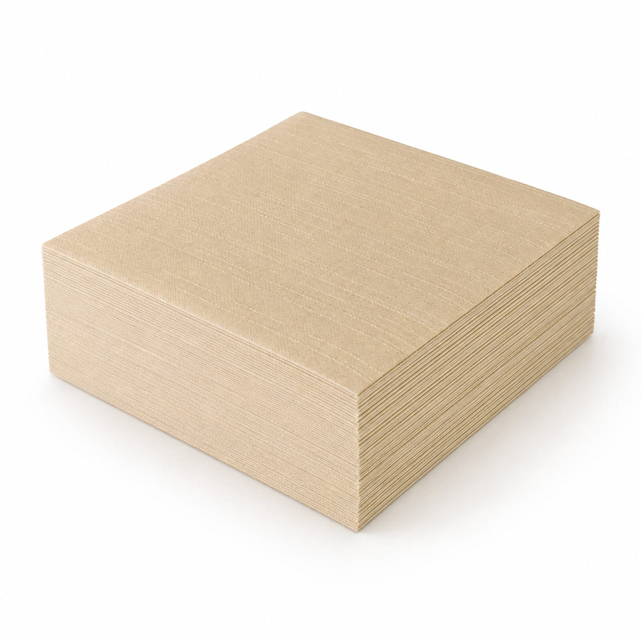 AVA Papierserviette, Servietten stoffähnlich 40x40cm 50 Stück Leinenoptik Beige