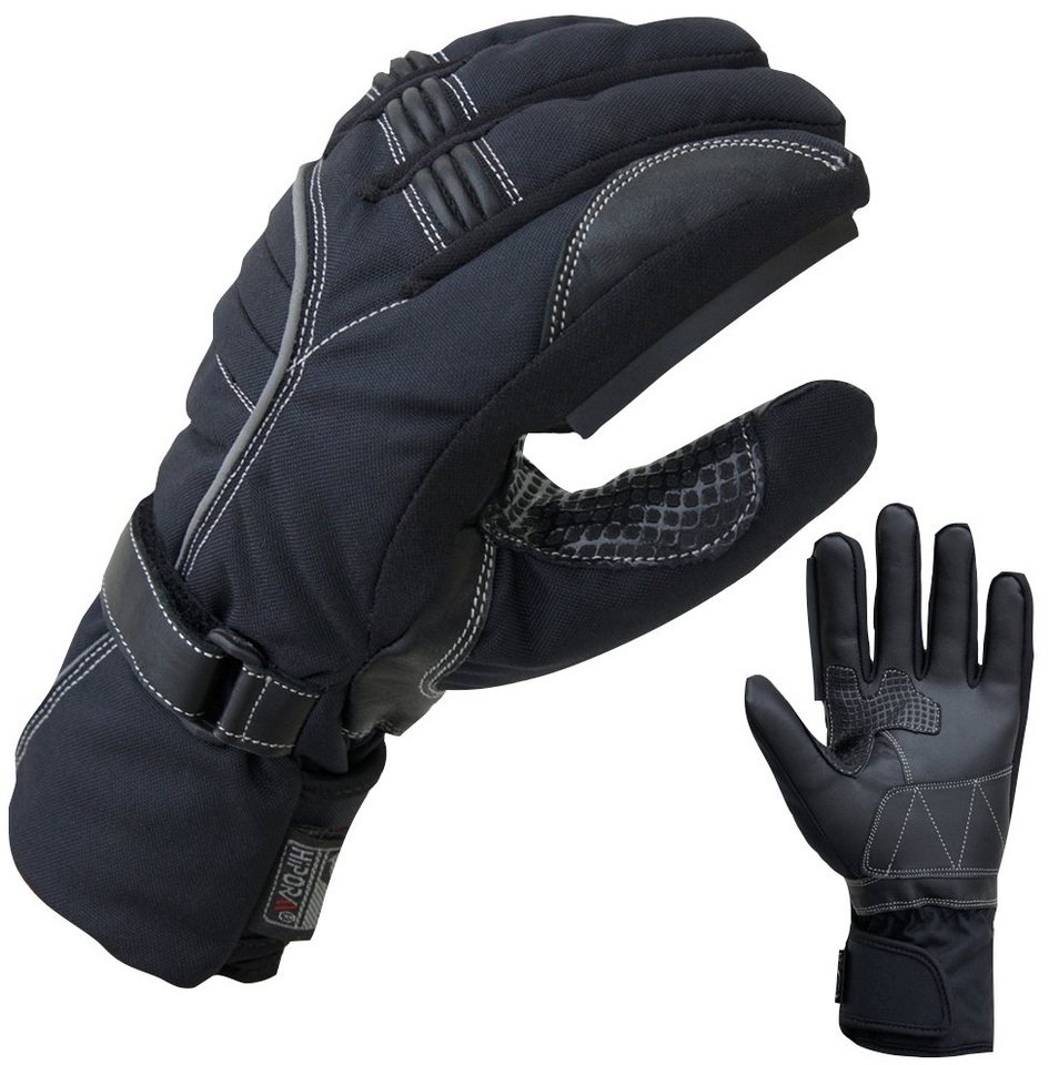 Winddicht Wasserdicht Handschuhe Schwarz XL Motorradhandschuhe Winter 3M Thinsulate