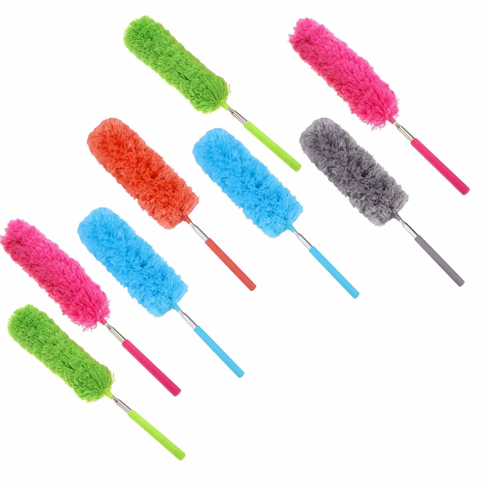 VERK GROUP Staubwedel Staubwedel Teleskop Staubfänger 36cm - 84cm (8-St), Staubwischer, Ausziehbar, Staub, Wedel