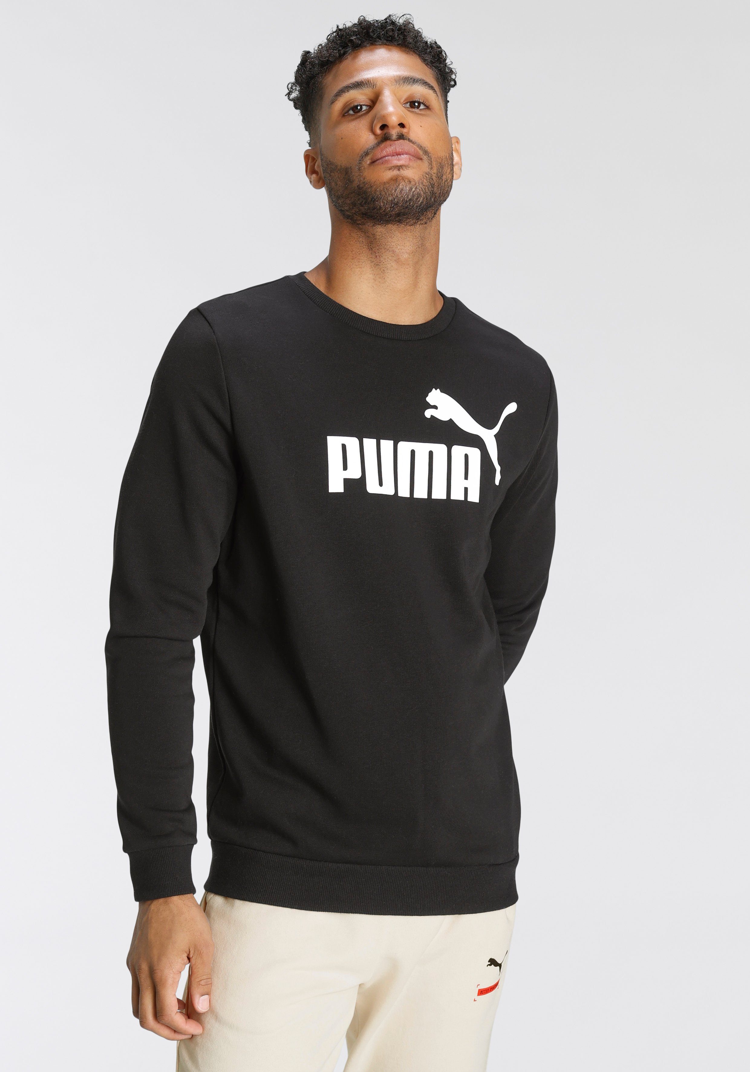 PUMA Kapuzensweatshirt Puma BIG Black LOGO CREW TR ESS