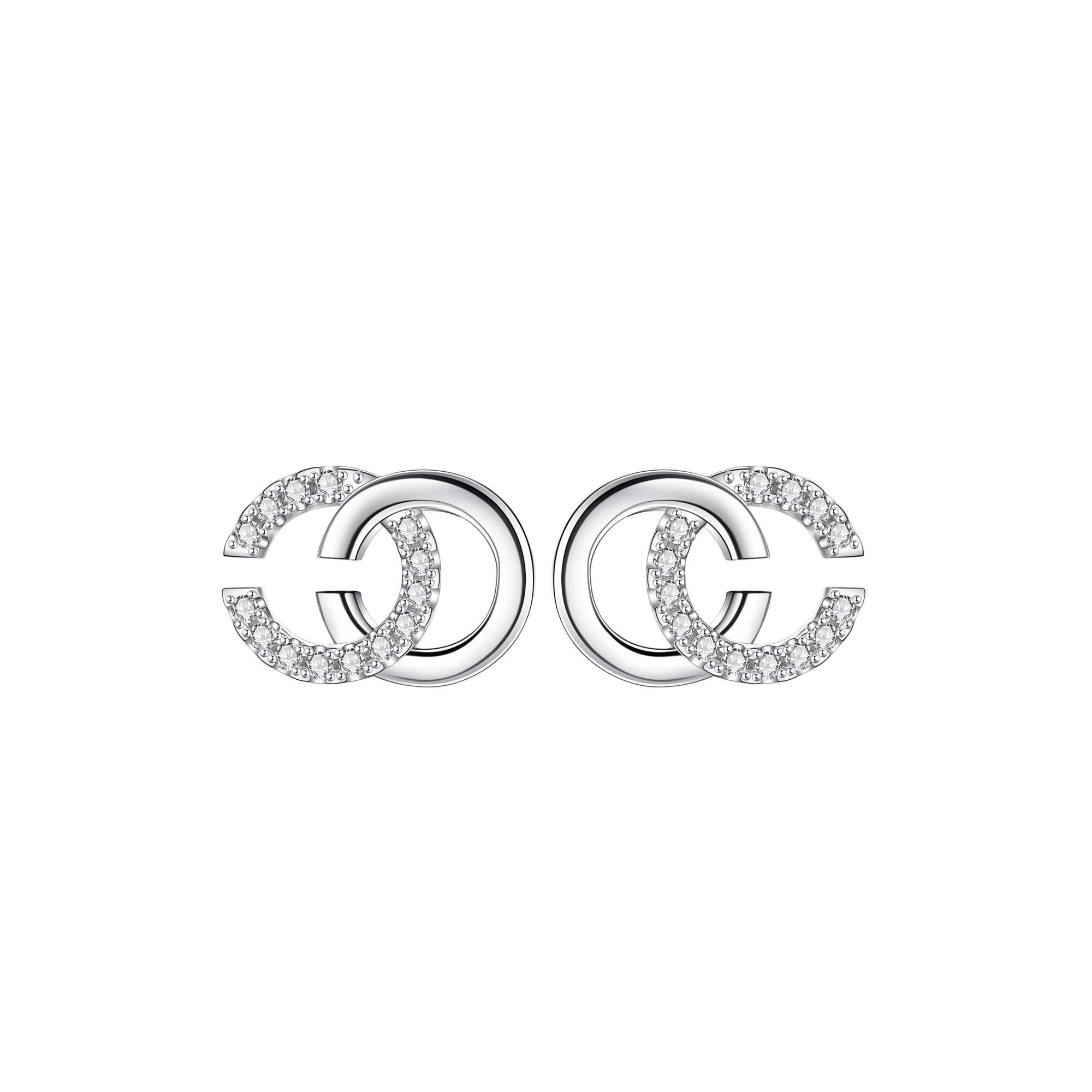 Housruse Ohrstecker-Set »Ohrstecker Silber 925 Damen Ohrringe CC mit 3A  Zirkonia, Durchmesser 11mm« online kaufen | OTTO
