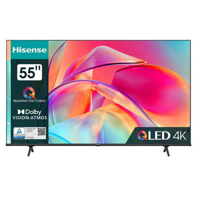 Hisense 55E7KQ QLED-Fernseher (139,00 cm/55 Zoll, QLED 4K UHD, Smart-TV, Sound Technologie Dolby Atmos / Dolby MS12)