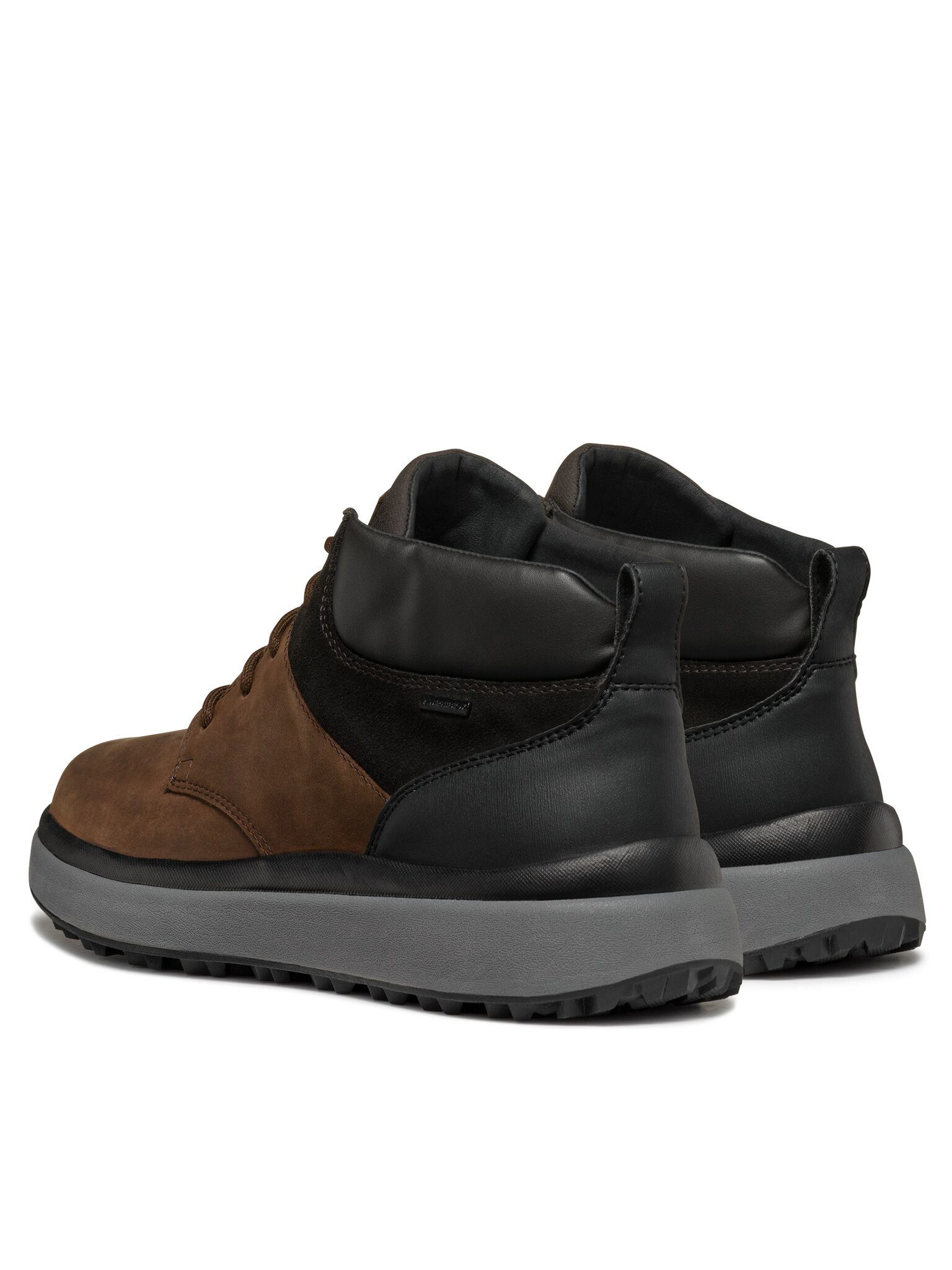 Geox Geox Schnürschuhe U Granito + Grip B A U46FZA 0FF22 C6009 Braun Schnürboots