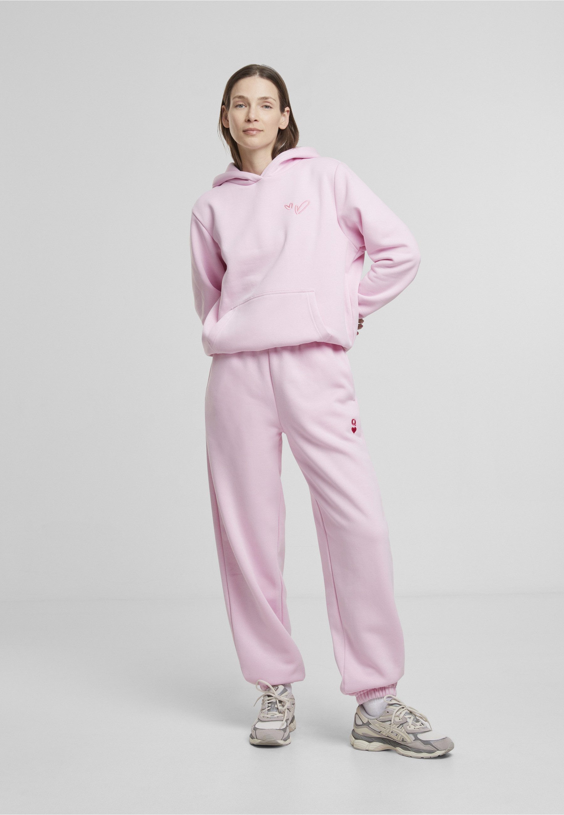 Miss Tee Kapuzenpullover Miss Tee Heart Signs EMB Ladies Fluffy Hoody (1-tlg)