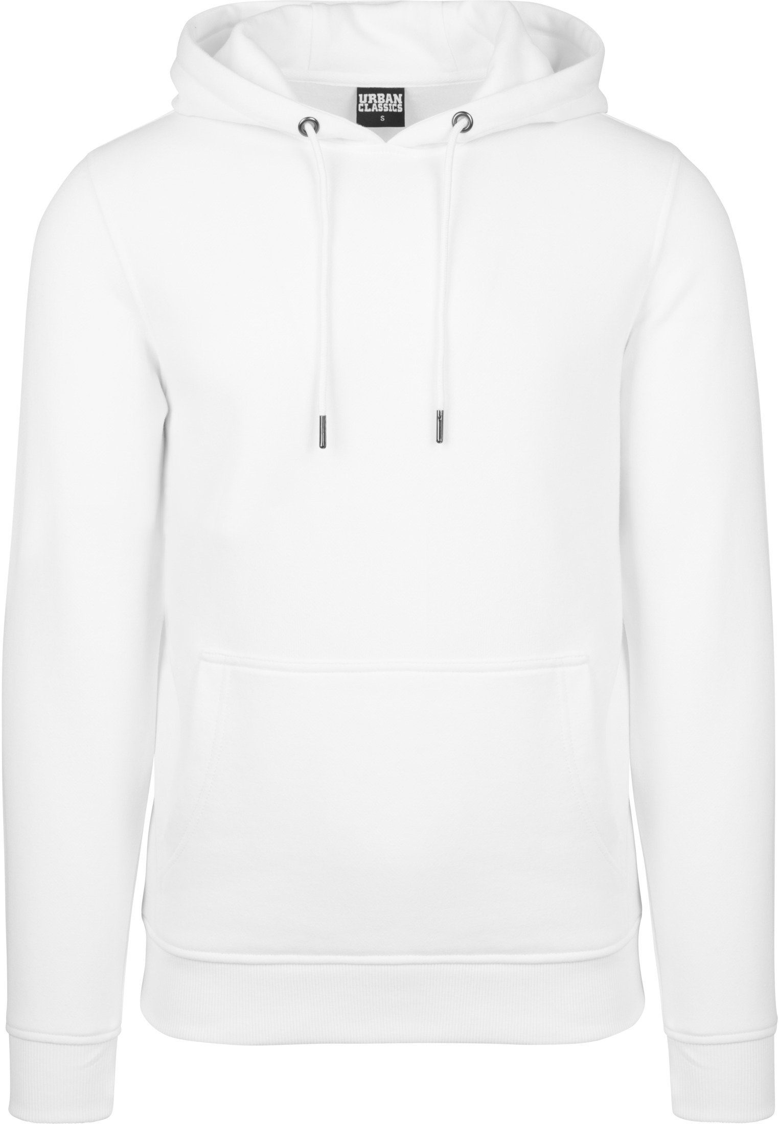 (1-tlg) Sweater Herren Sweat Basic URBAN Hoody CLASSICS white
