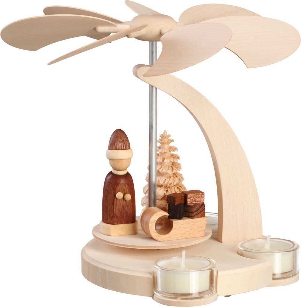 Seiffener Volkskunst Weihnachtspyramide Moderne Teelicht Bogenpyramide günstig online kaufen