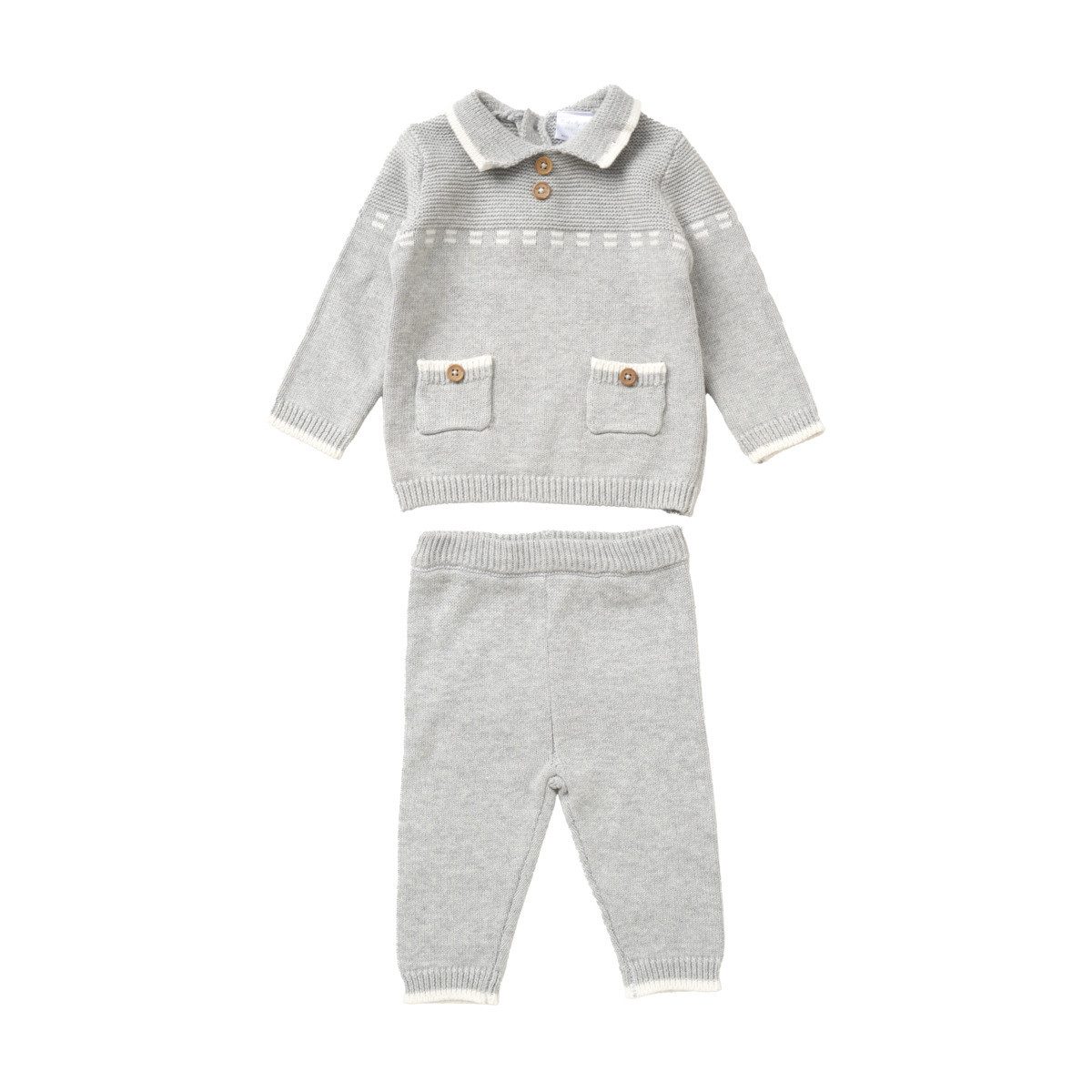 Rock a Bye Baby Boutique Langarmshirt & Hose Norwegermuster Unisex Kinder (2-tlg) Pullover, Hose, Set Pullover, Hose, Krabbelhose, Sweatershirt