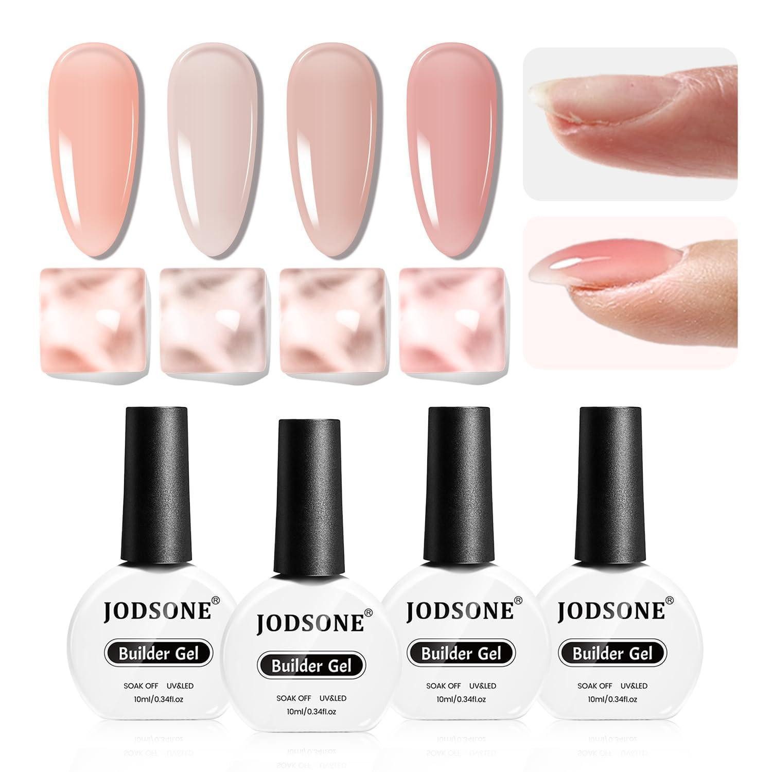 LuxusKollektion UV-Gel Builder Gel Set Herbst 4x10ml Nude Braun