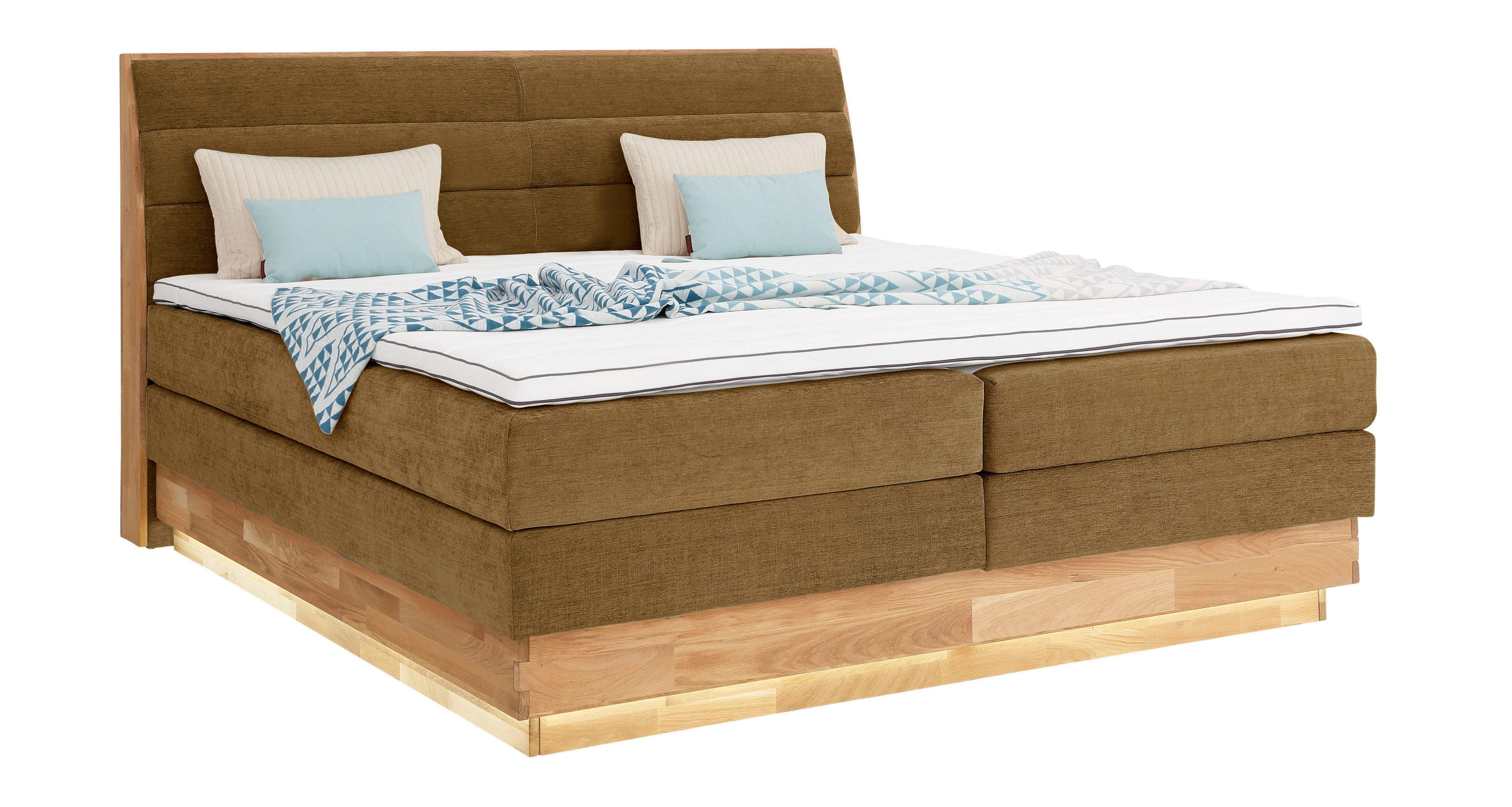 OTTO products Boxspringbett, LED-Beleuchtung, mit zertifizierten, günstig online kaufen