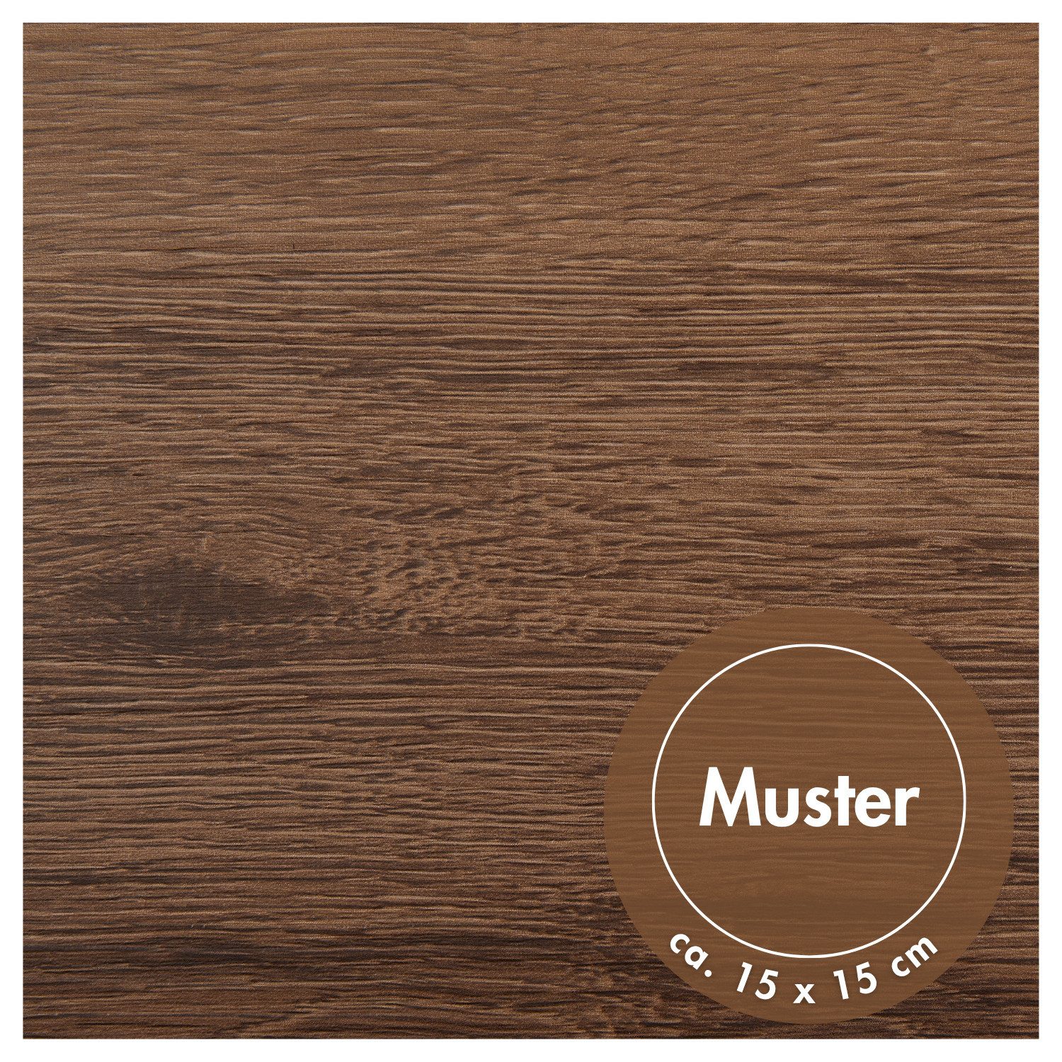 misento Vinylboden selbstklebend in Holzoptik, Muster 15 x 15 cm, für Fußbodenheizung, Badezimmer, Wohnräume