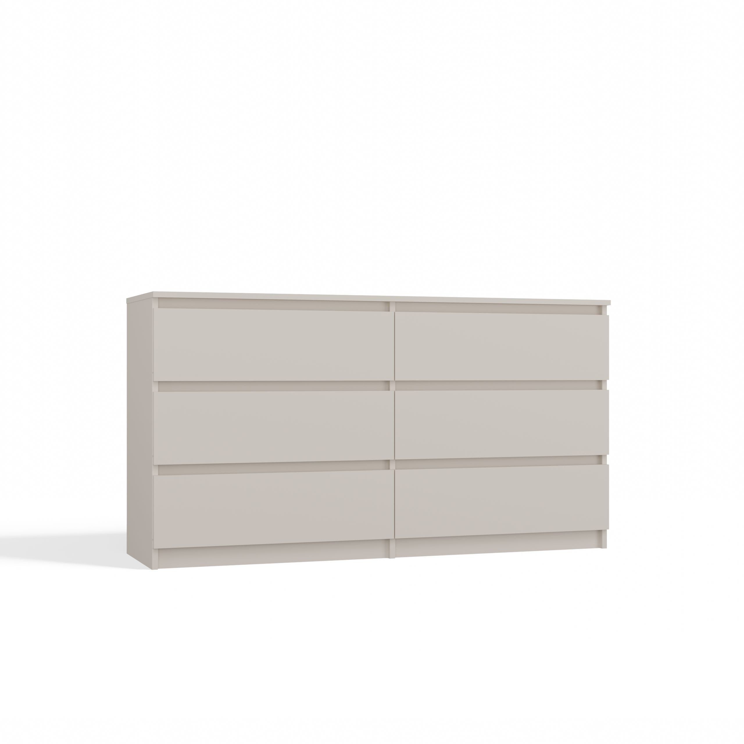 Raumhirsch Furniture Kommode Sideboard 140 cm breit (Maße 40 x 140 x 75 cm, 6 Schubladen), verschiedene Farben